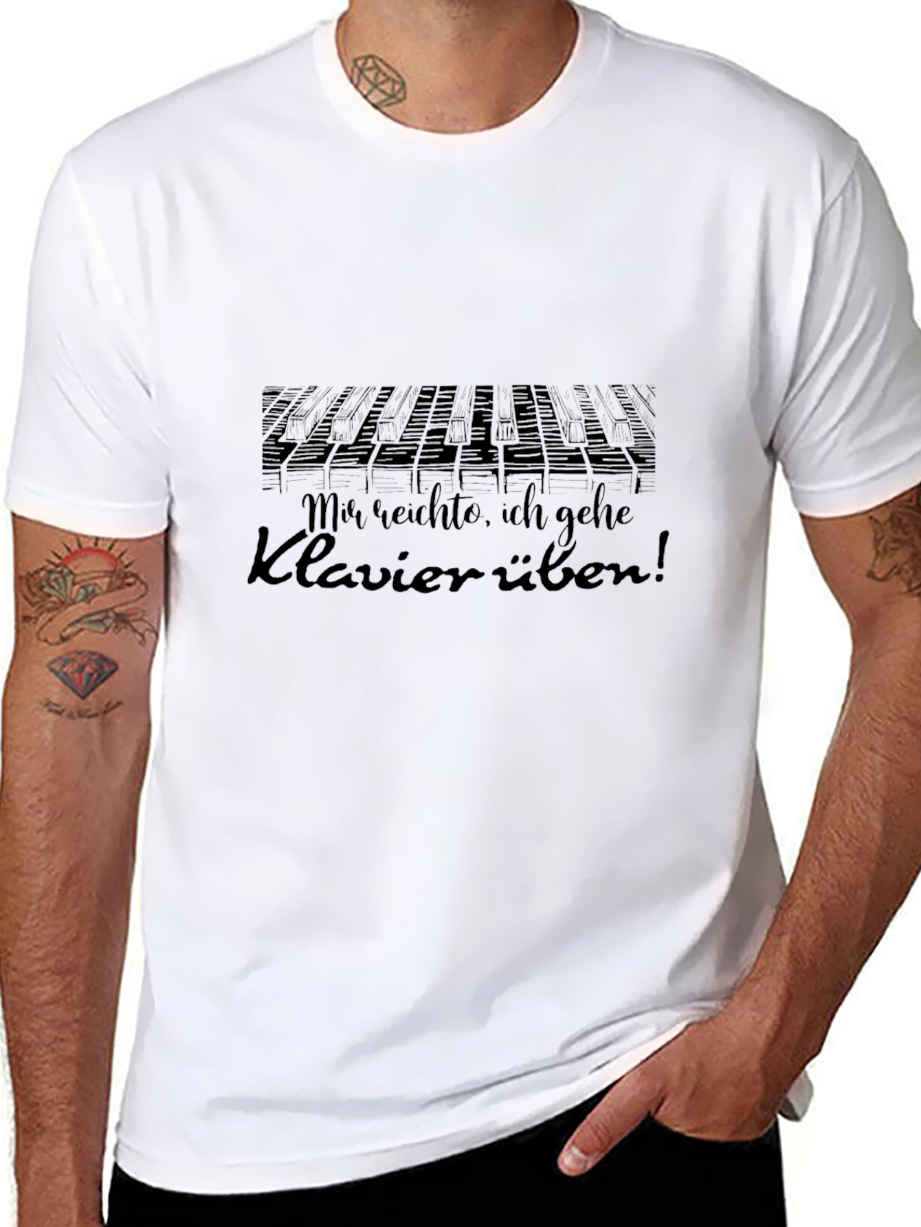 Piano Practice T-Shirt: Mir reichte ich gehe Klavier üben!