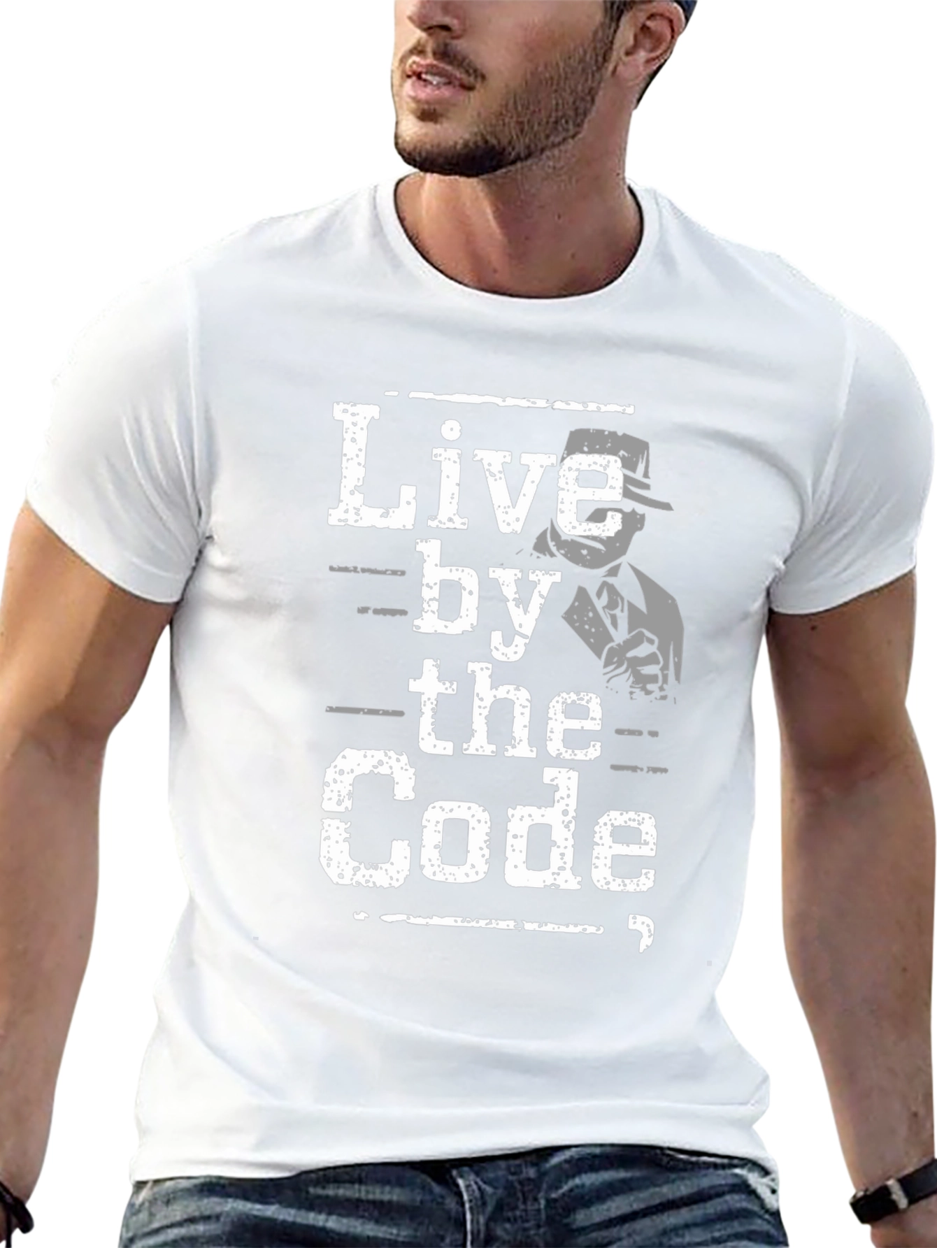 Live By the Code Graphic Tee - Mobster Design