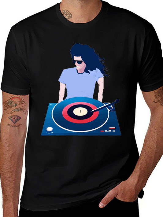 DJ Graphic Tee - Turntable Vinyl Cool T-Shirt