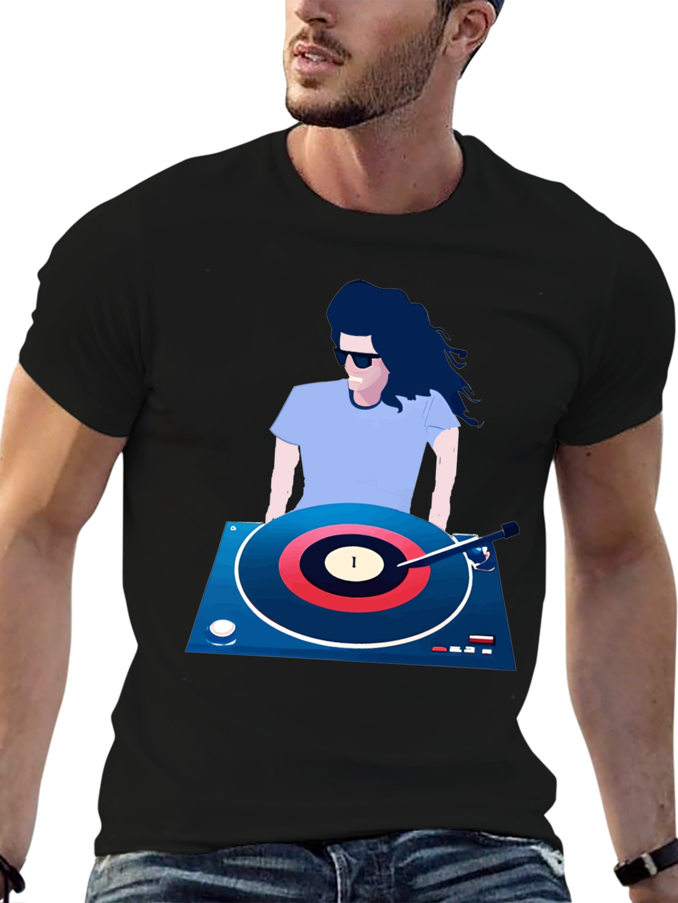 DJ Graphic Tee - Turntable Vinyl Cool T-Shirt