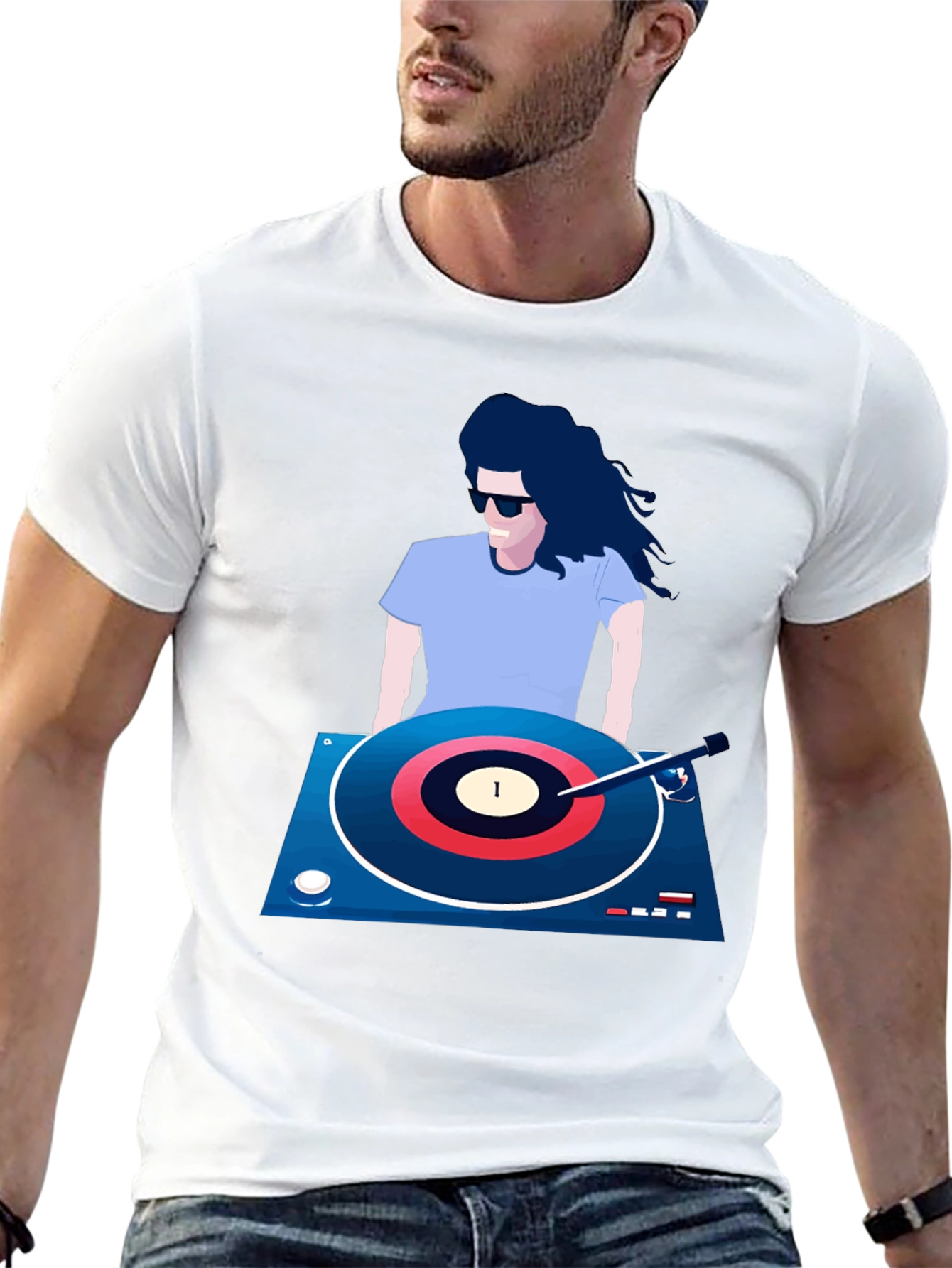 DJ Graphic Tee - Turntable Vinyl Cool T-Shirt