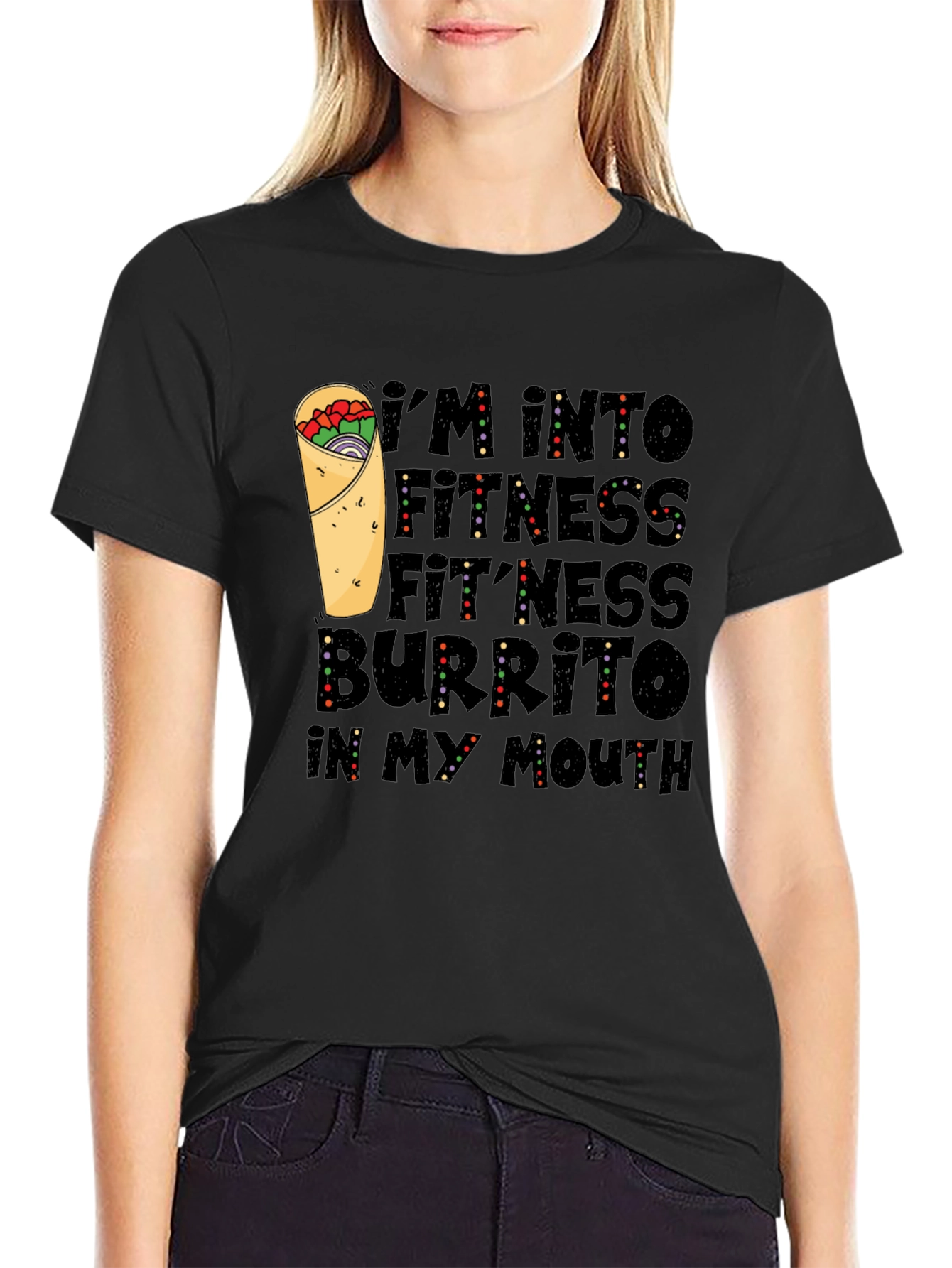 Fitness Burrito T-Shirt - Foodie Fun!