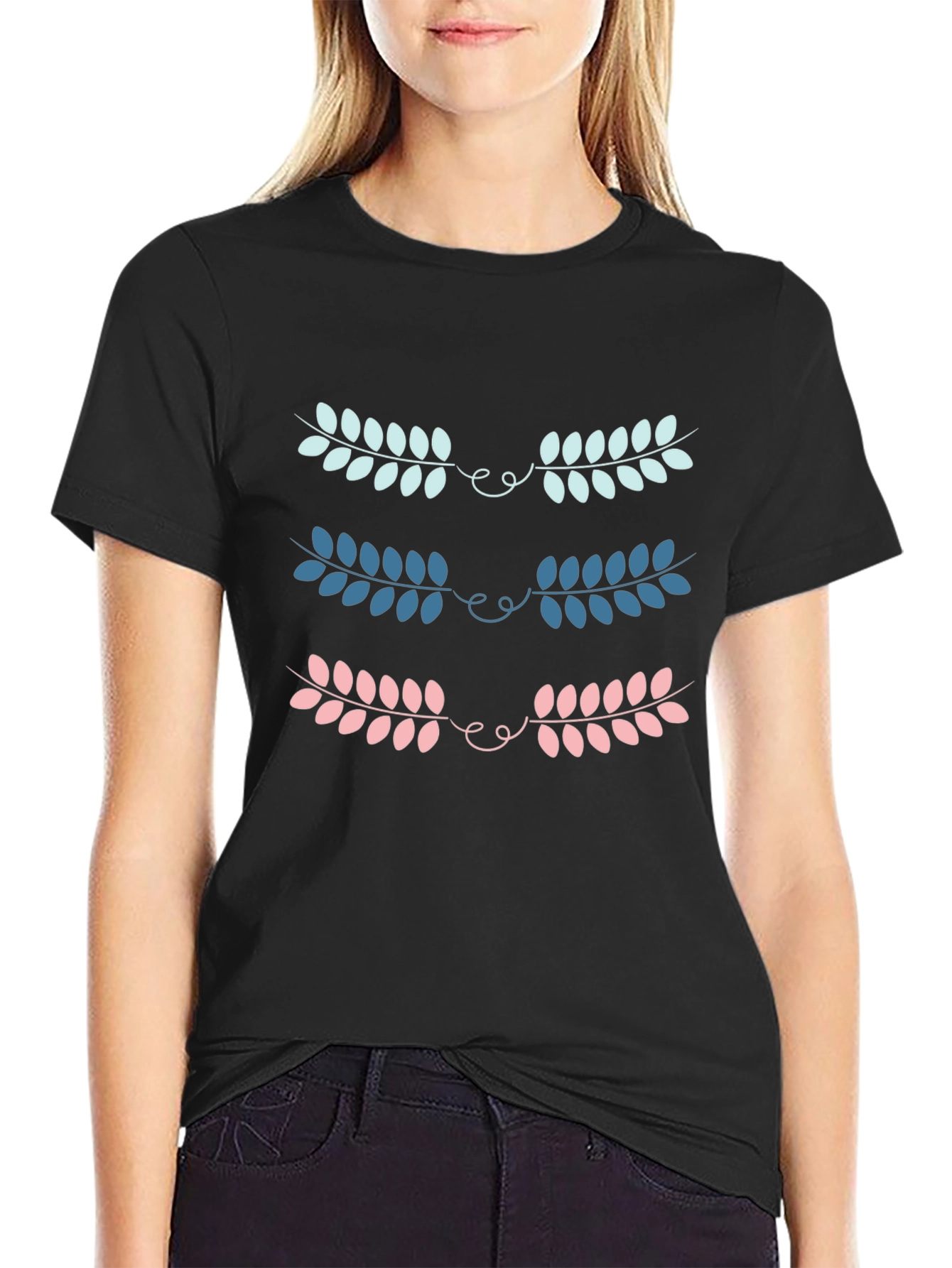 Leaf Laurel Graphic Print Tee