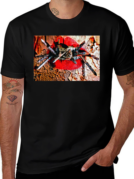 Tarantula Lips Graphic Black T-Shirt