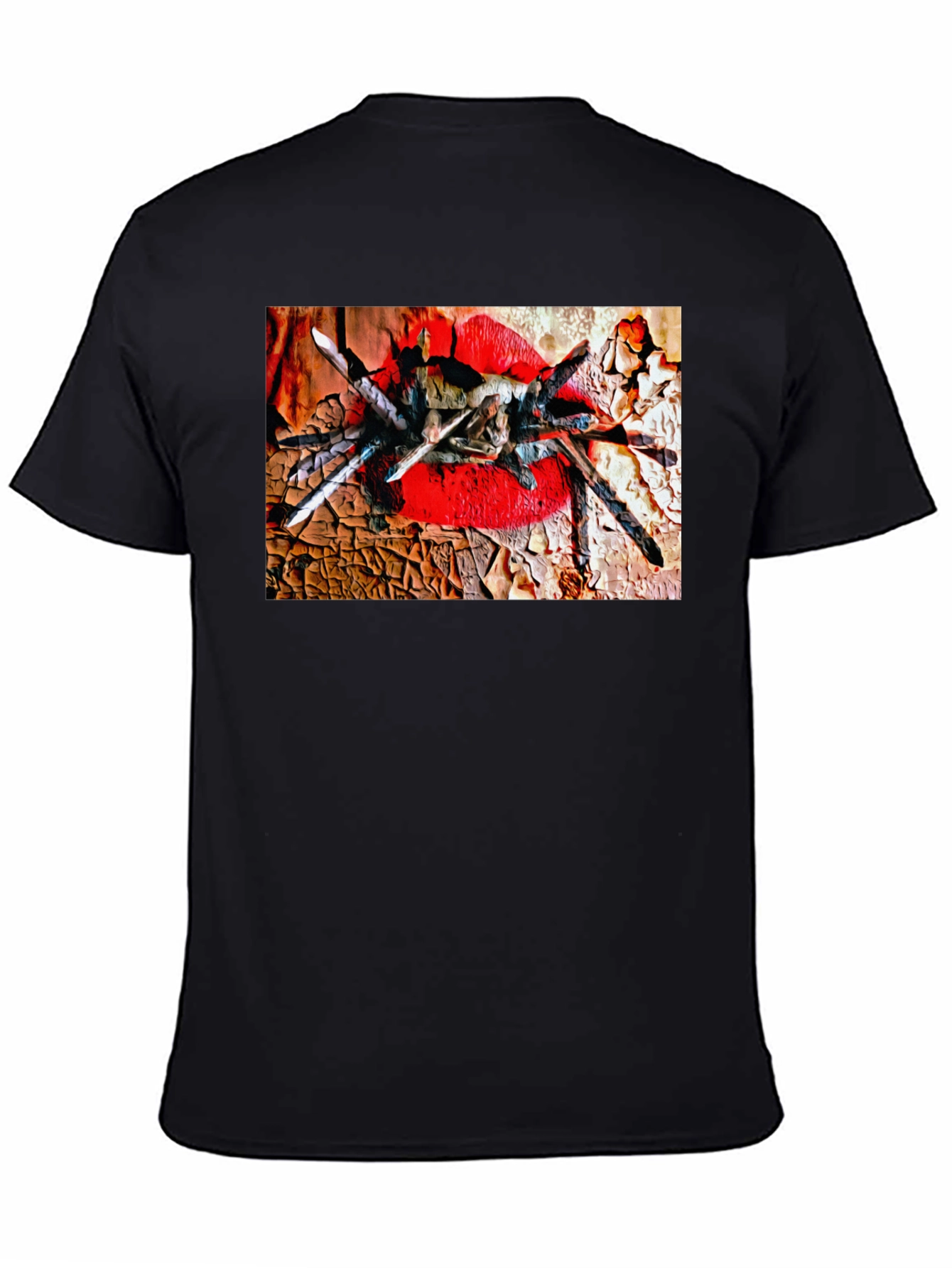 Tarantula Lips Graphic Black T-Shirt