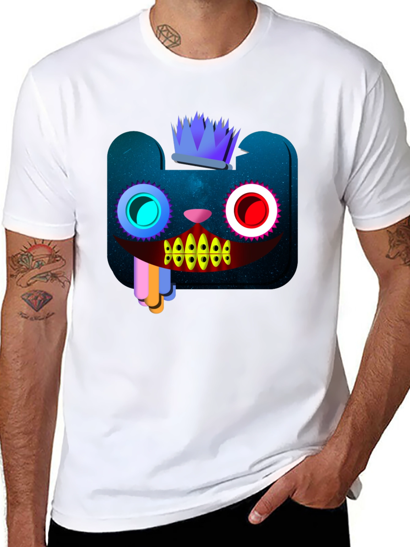 Cosmic Crowned Creature Tee