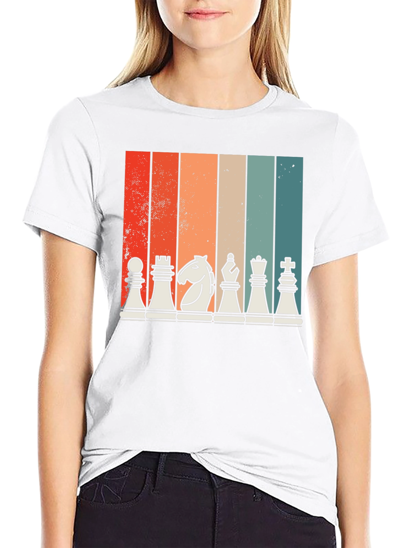 Retro Chess Piece Graphic Tee