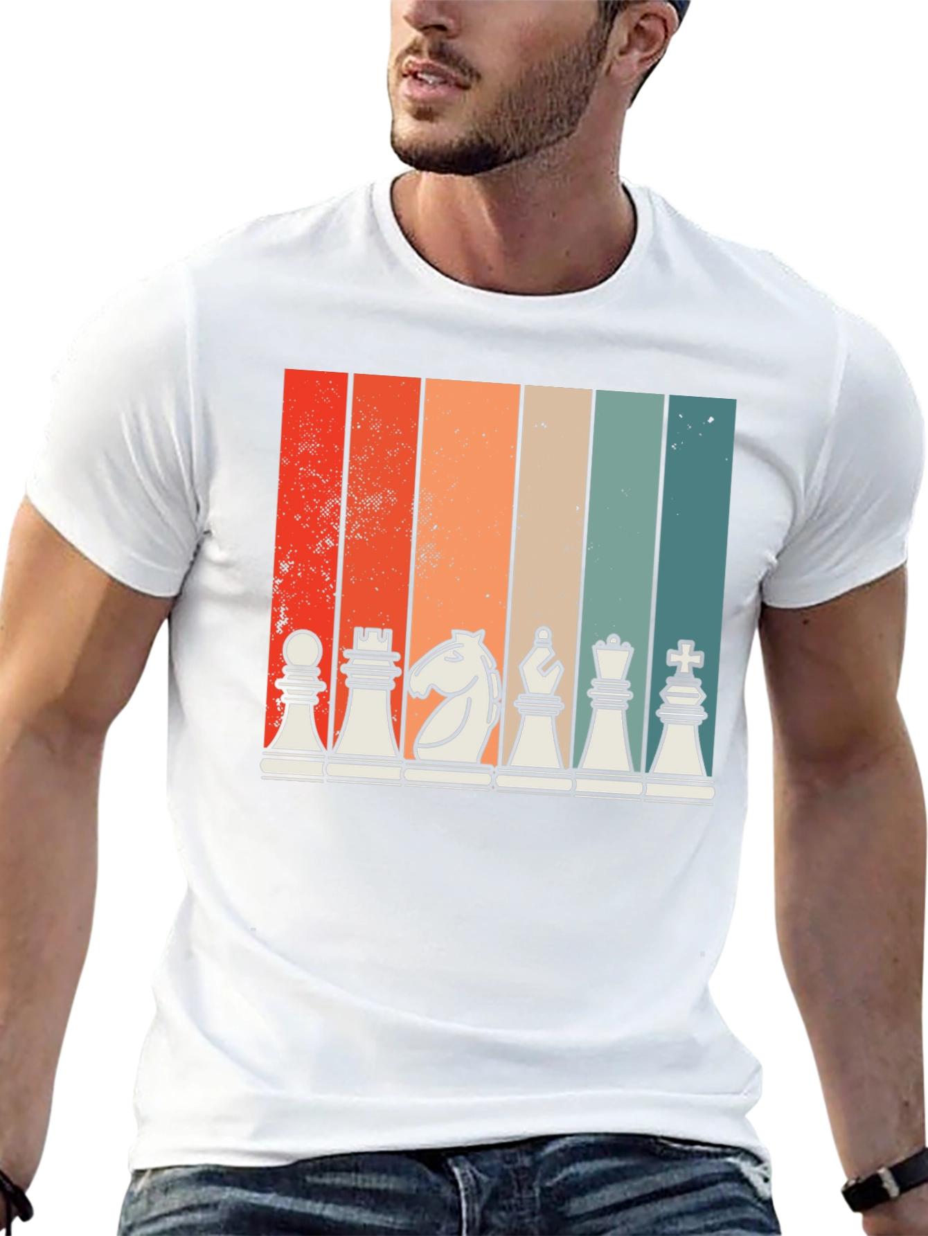 Retro Chess Piece Graphic Tee