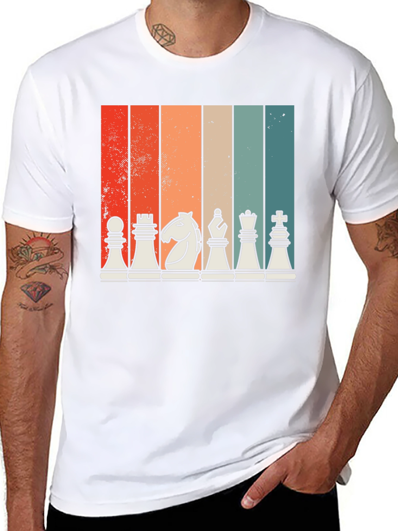 Retro Chess Piece Graphic Tee