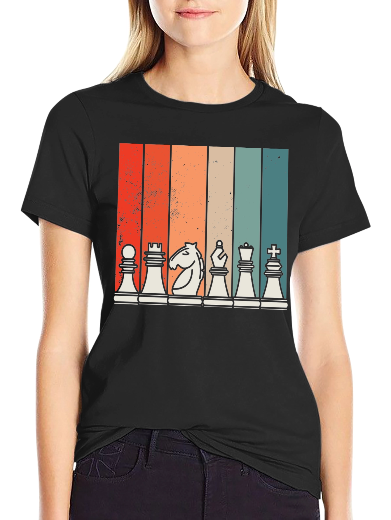 Retro Chess Piece Graphic Tee