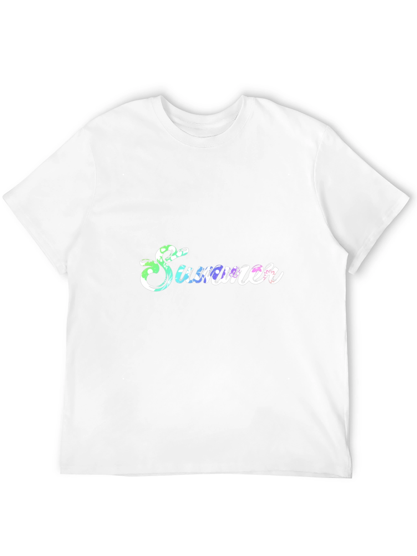 Summer Print Black T-Shirt