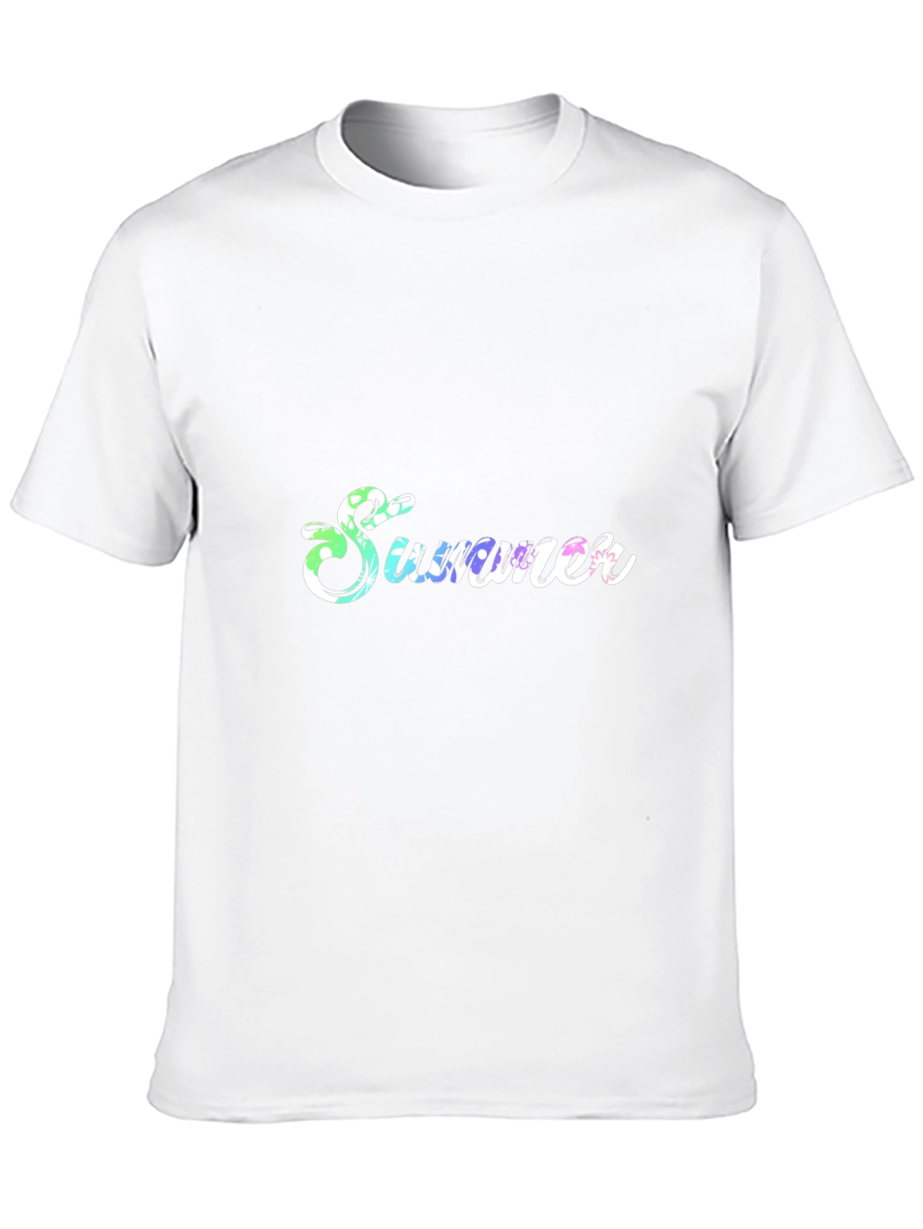 Summer Print Black T-Shirt