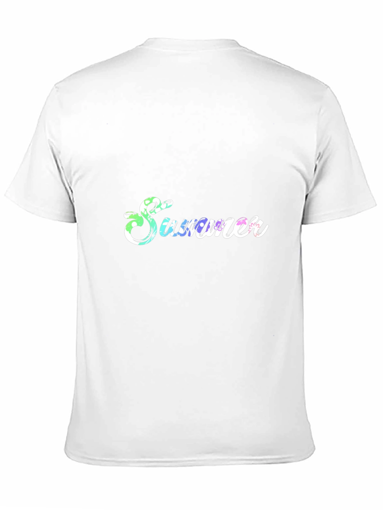 Summer Print Black T-Shirt