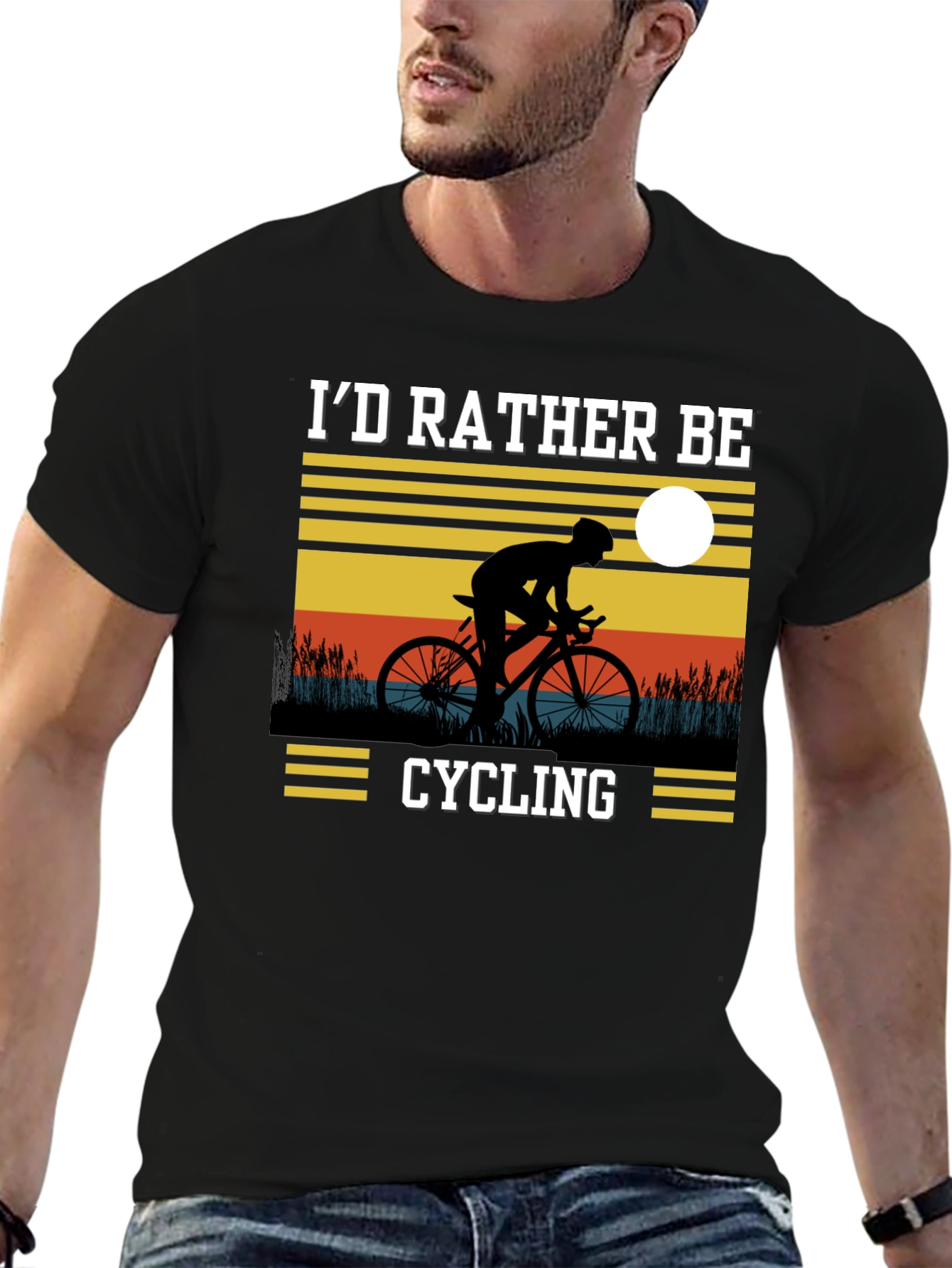 Cycling T-Shirt - Id Rather Be Cycling