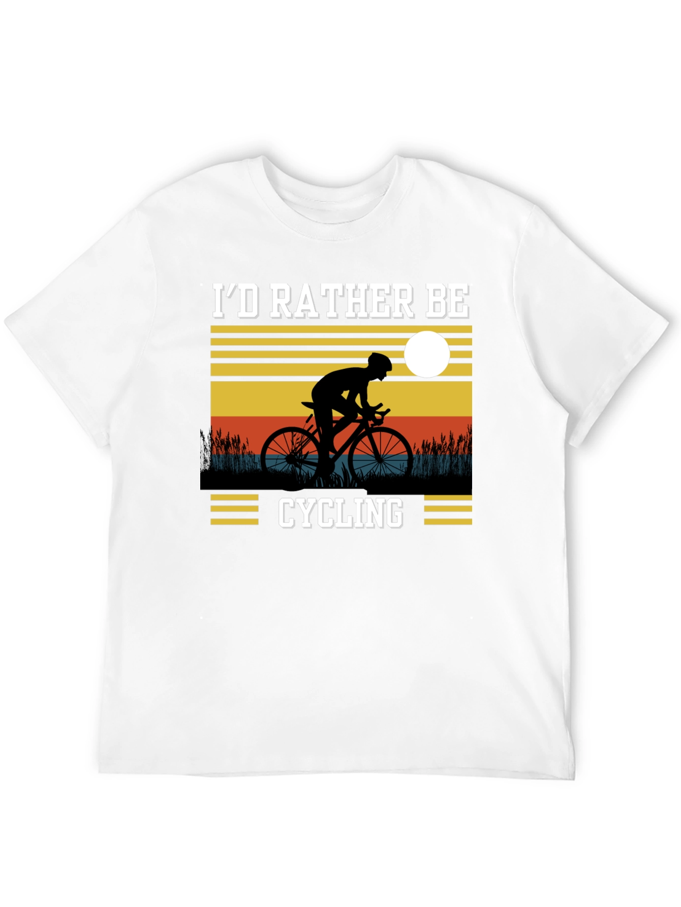 Cycling T-Shirt - Id Rather Be Cycling