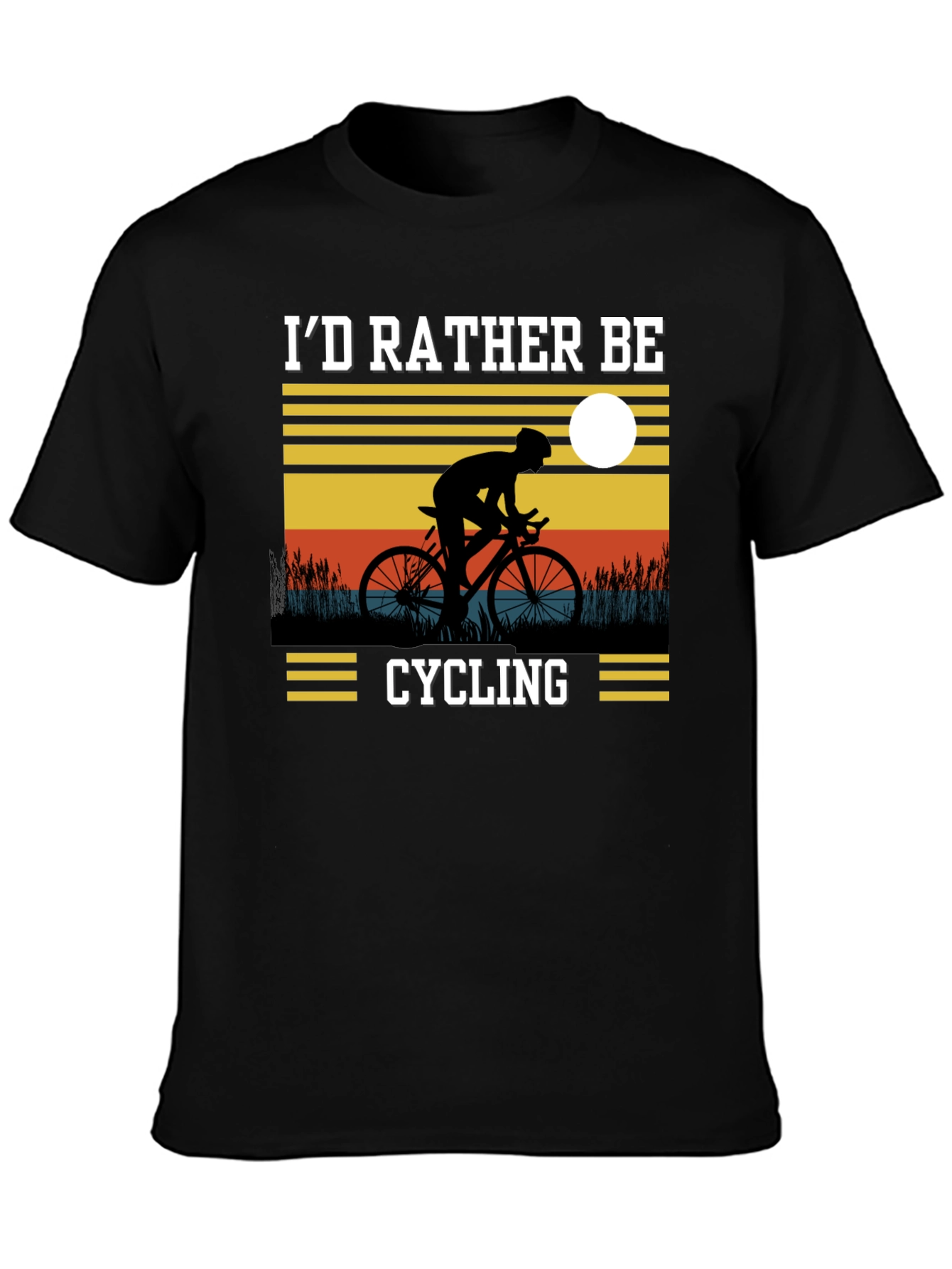 Cycling T-Shirt - Id Rather Be Cycling