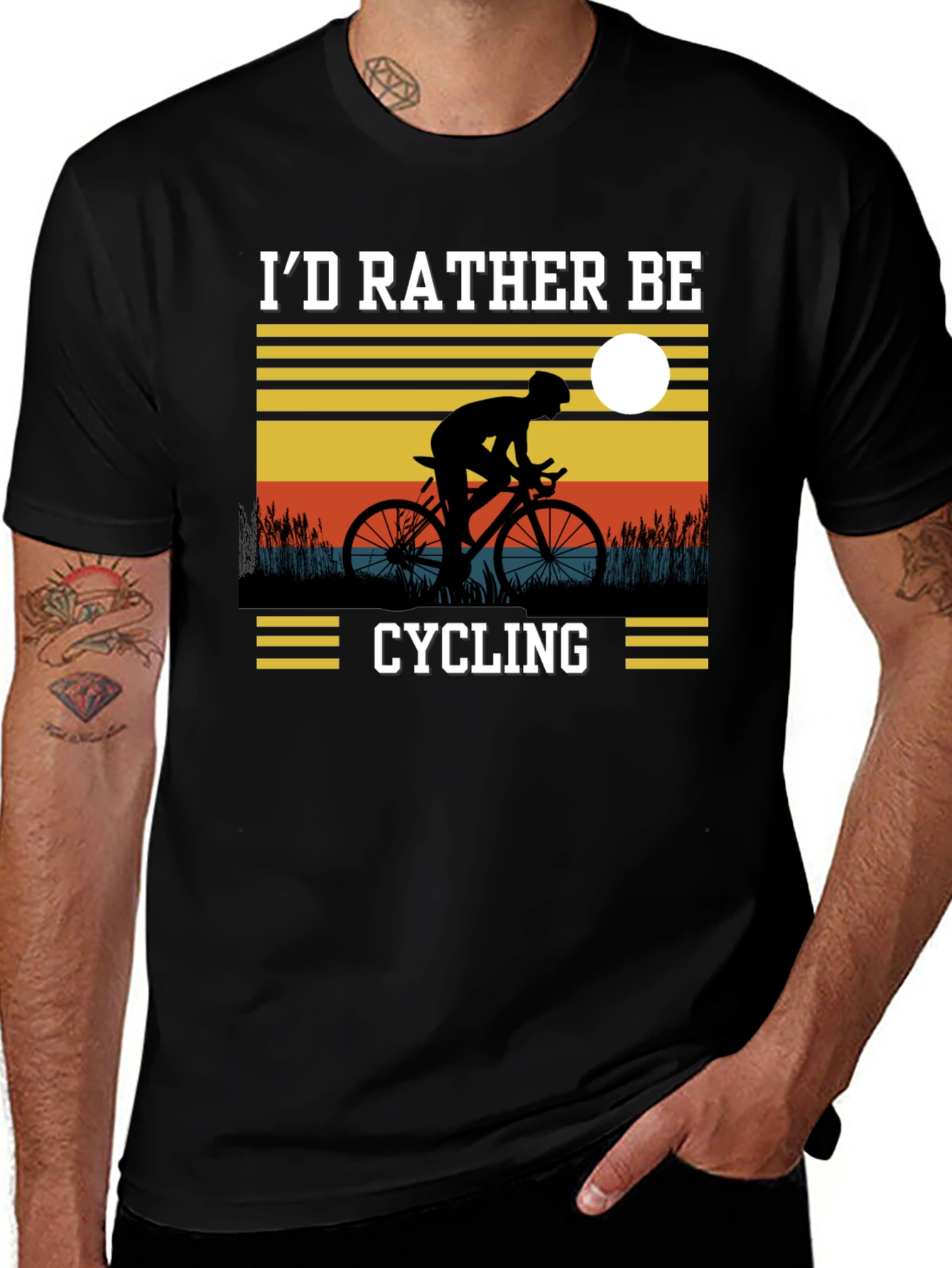 Cycling T-Shirt - Id Rather Be Cycling