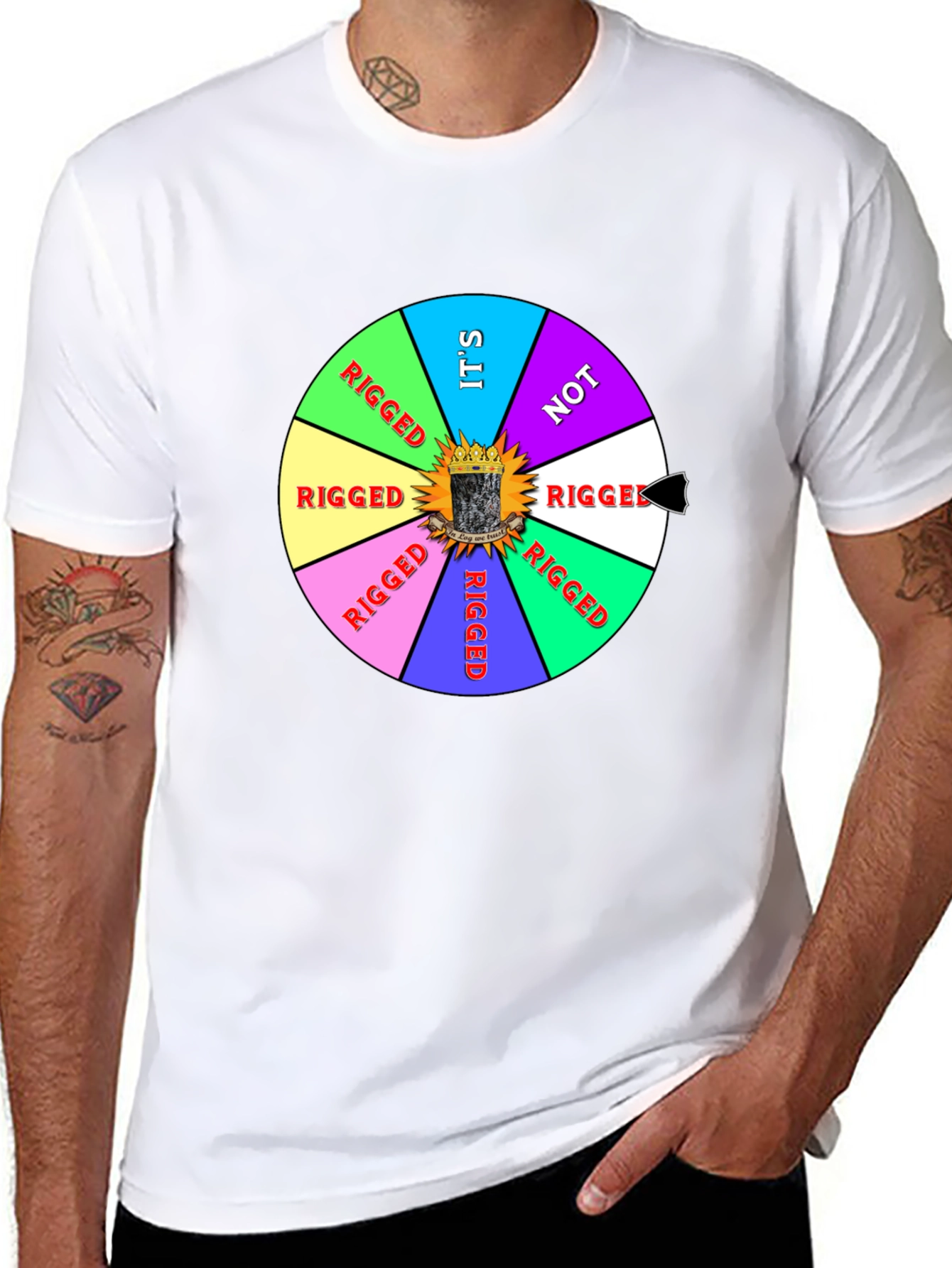 Rigged? T-Shirt Novelty Humor Adult Unisex