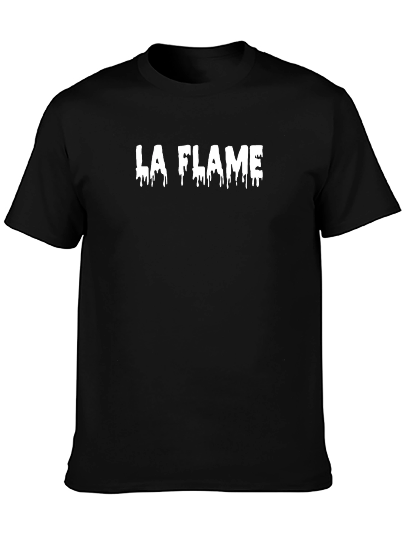 La Flame Drip Tee - Stylish Graphic Print