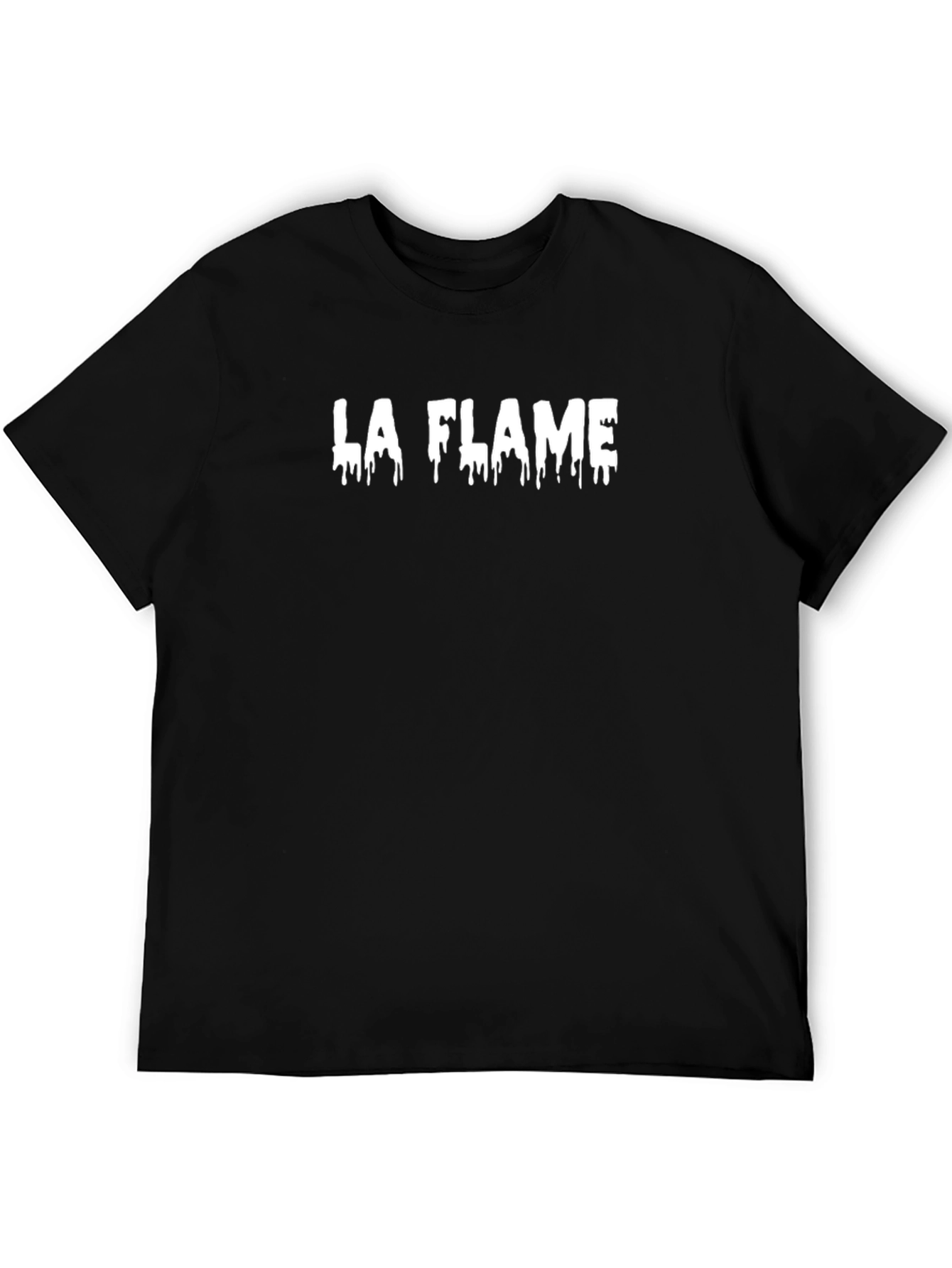 La Flame Drip Tee - Stylish Graphic Print