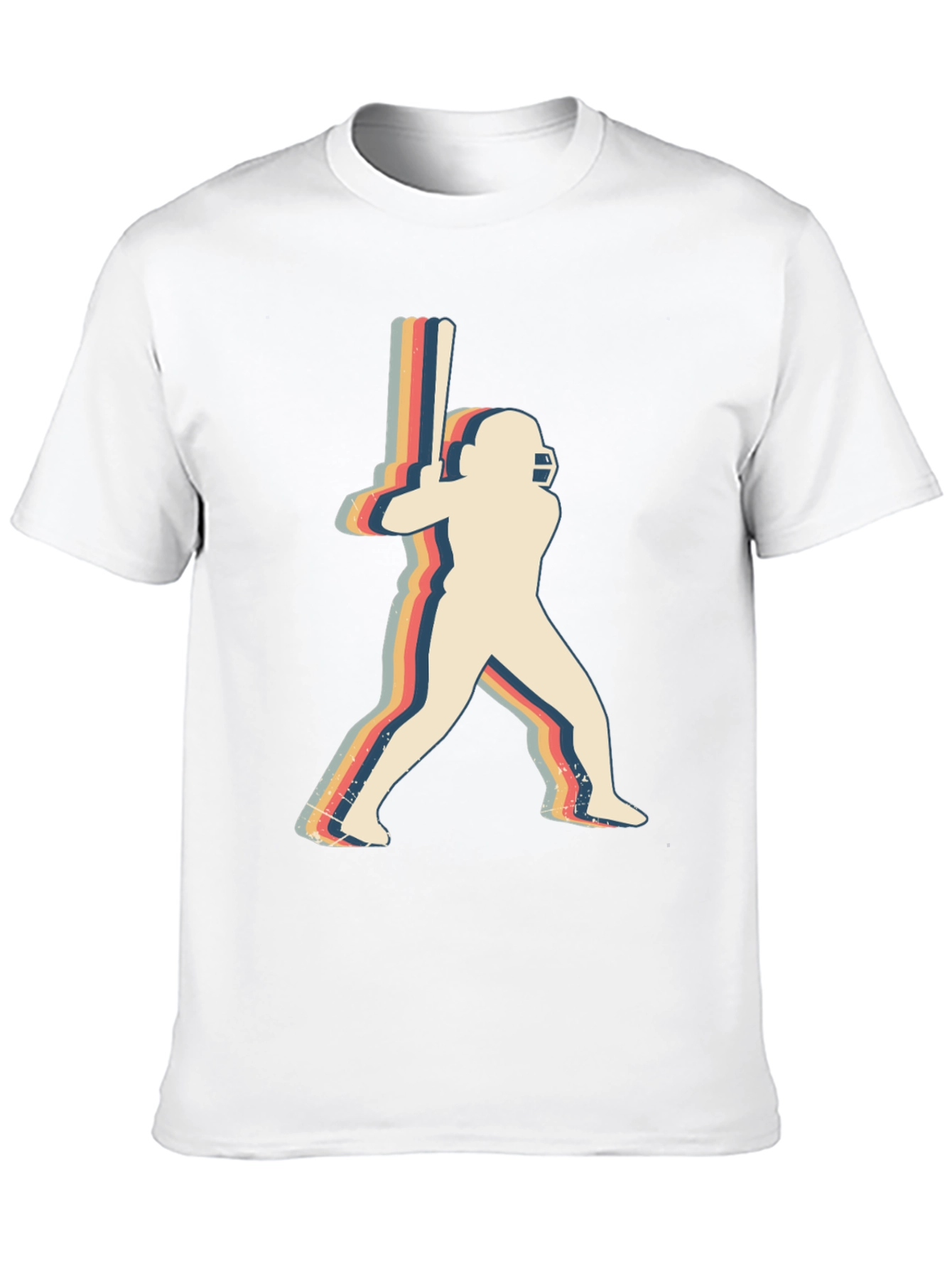 Retro Cricket Player Graphic Tee