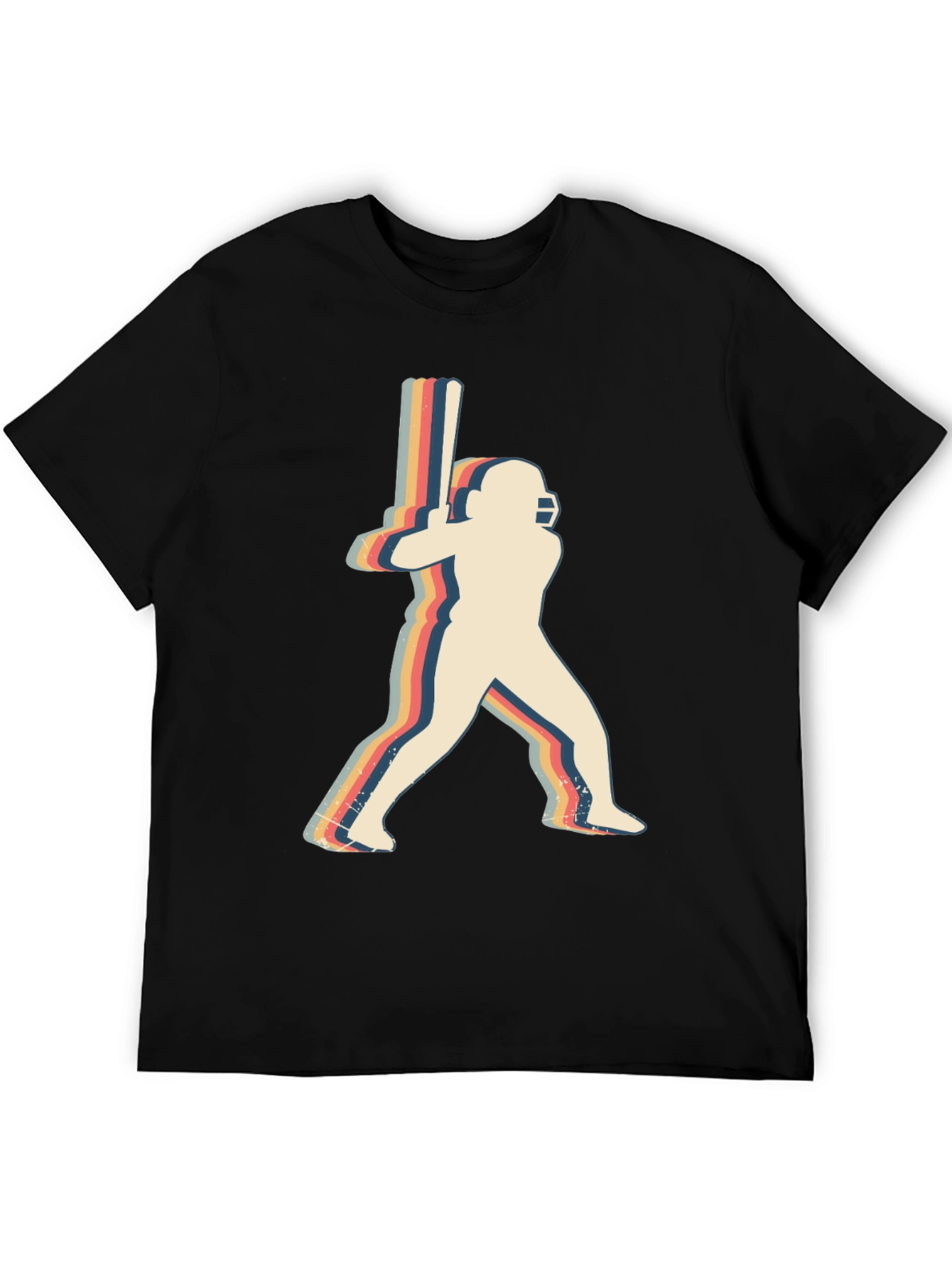 Retro Cricket Player Graphic Tee