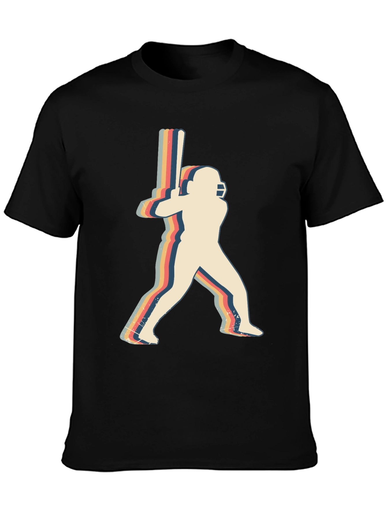 Retro Cricket Player Graphic Tee