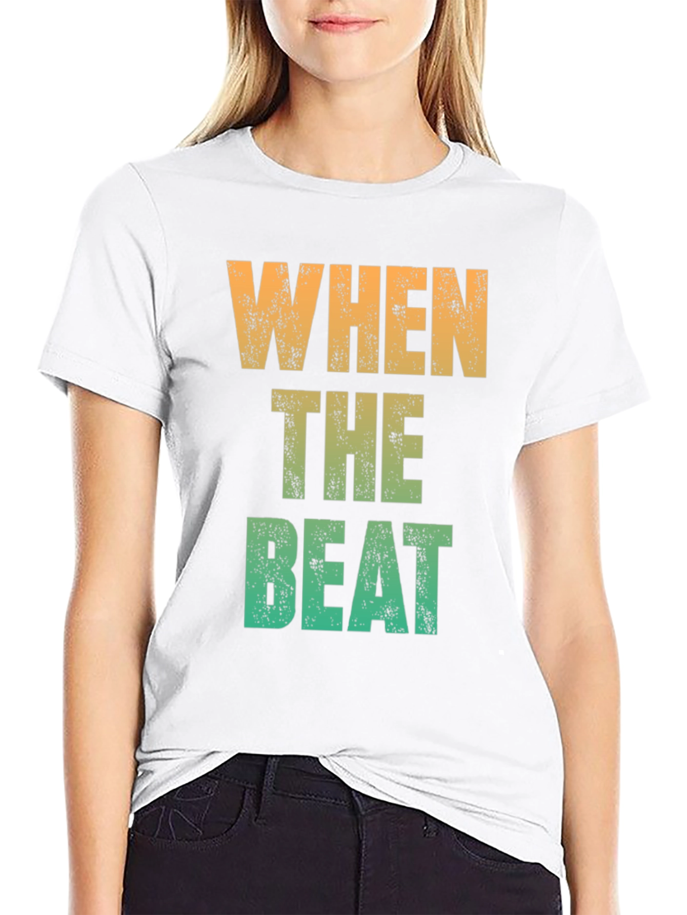 When The Beat Drops Graphic Tee - Cotton Blend