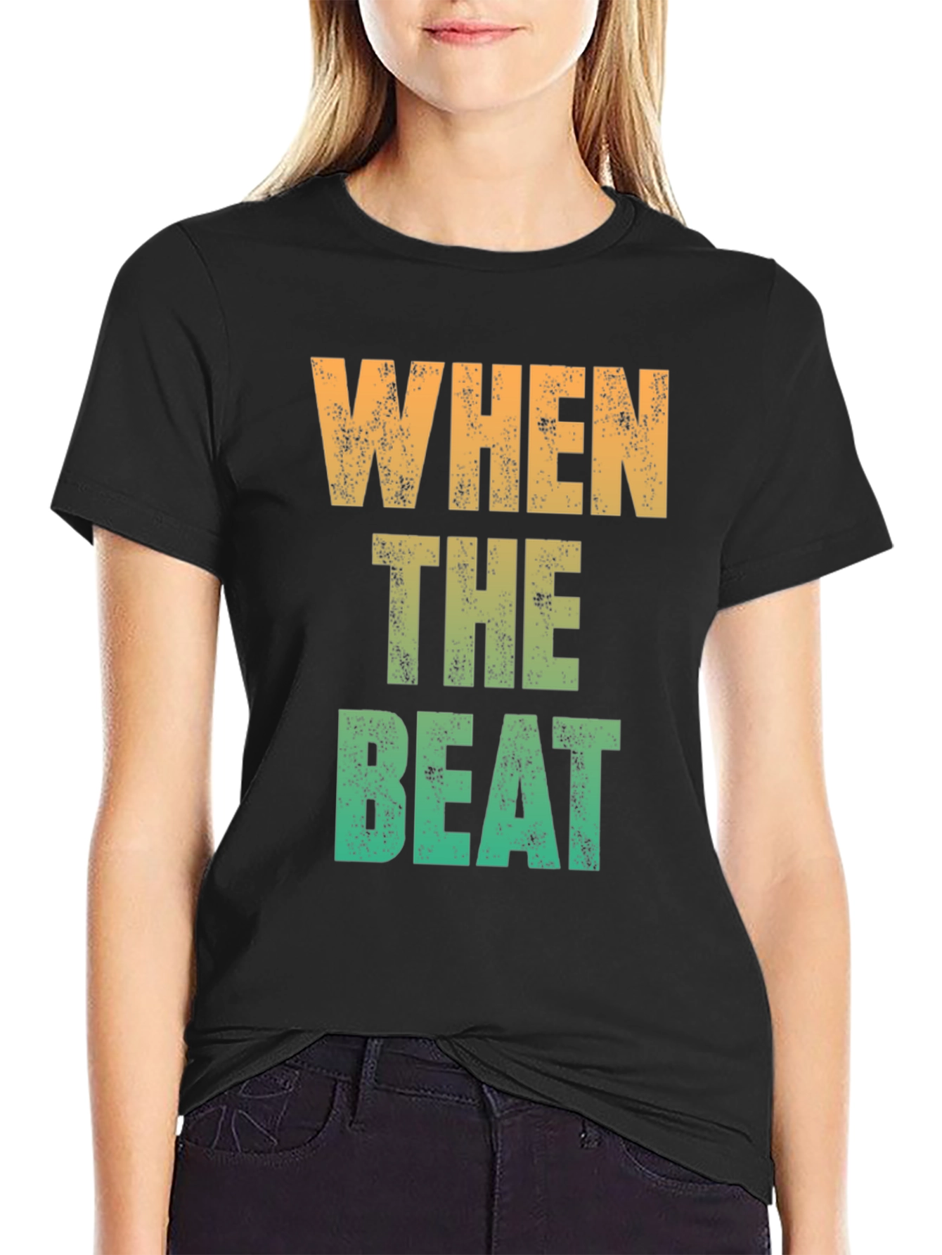 When The Beat Drops Graphic Tee - Cotton Blend
