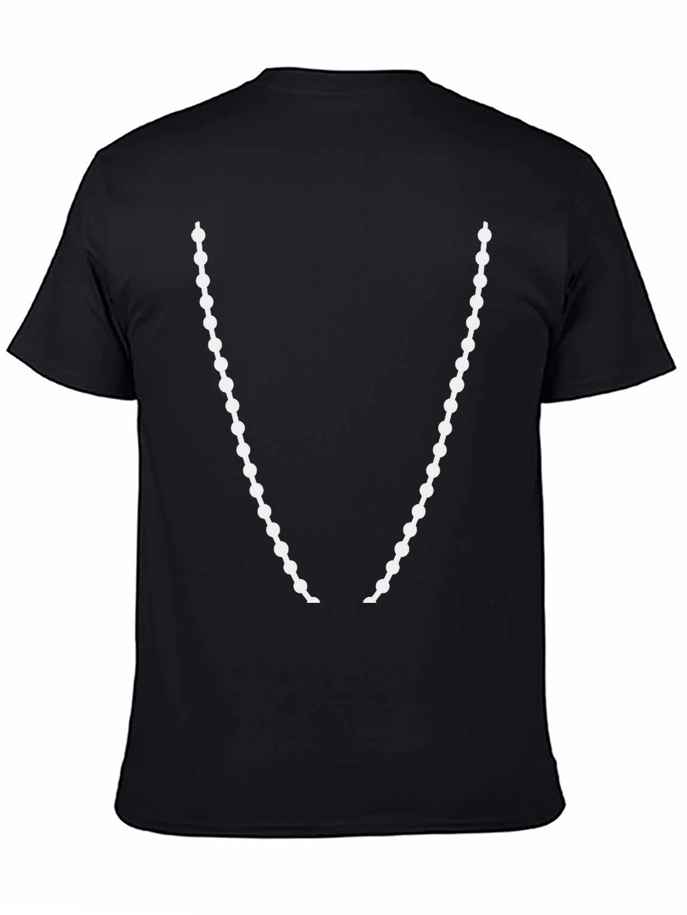 Beaded Necklace Graphic T-Shirt - Stylish Casual Wear