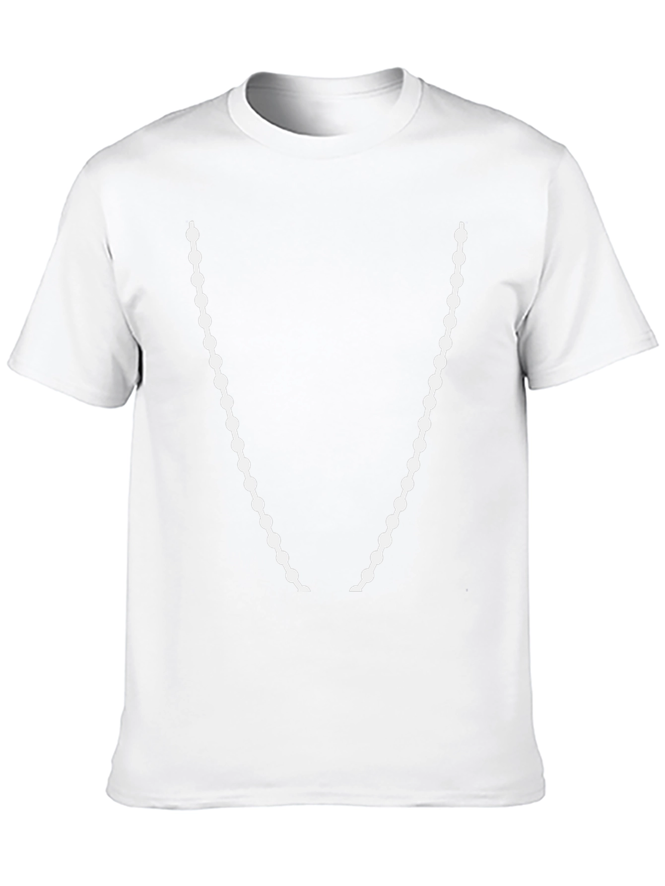 Beaded Necklace Graphic T-Shirt - Stylish Casual Wear