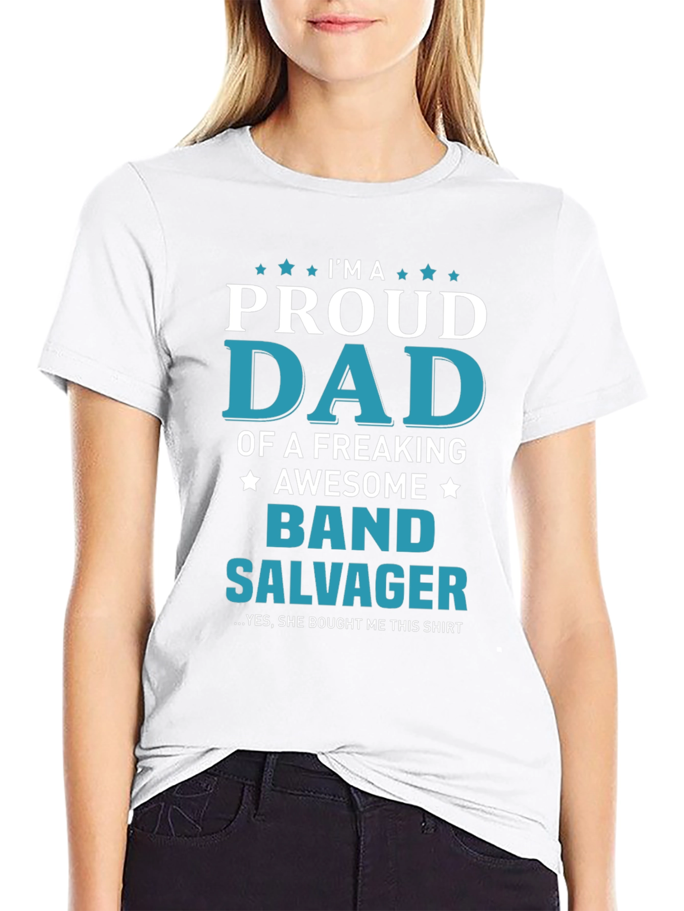 Proud Dad Band Salvager Graphic T-Shirt