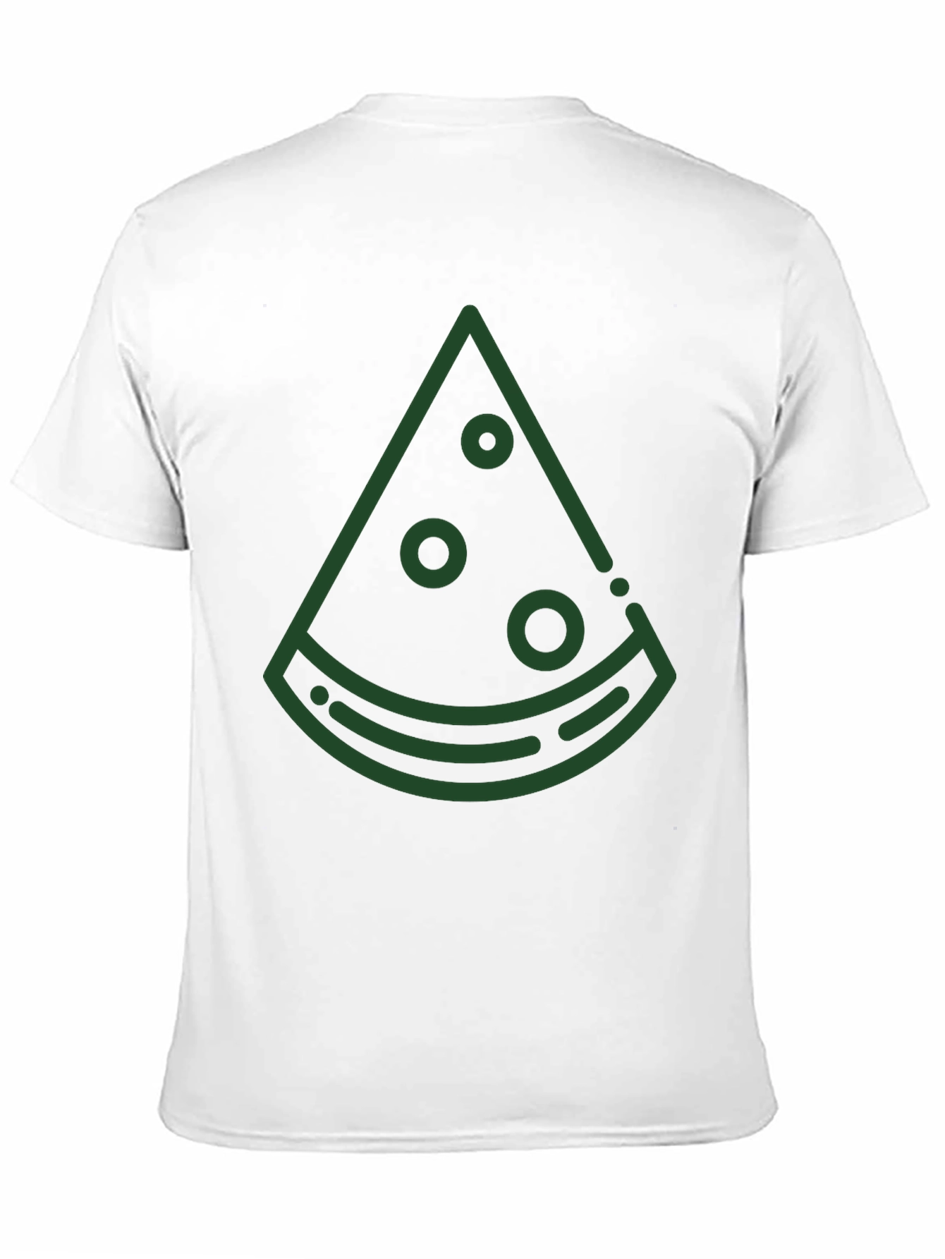 Mens Black T-Shirt with Green Watermelon Graphic