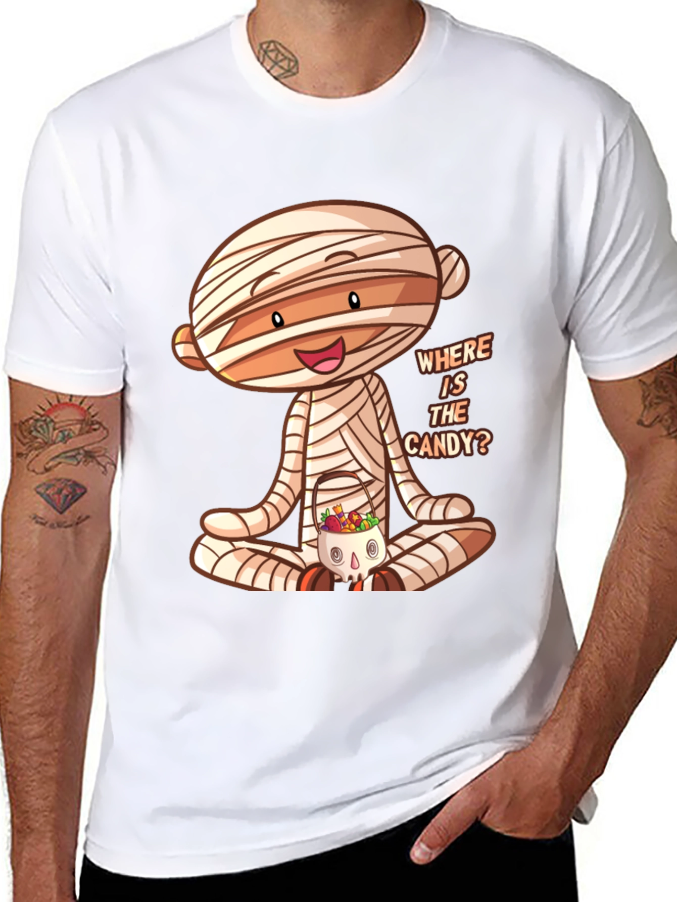 Halloween Mummy Candy T-Shirt