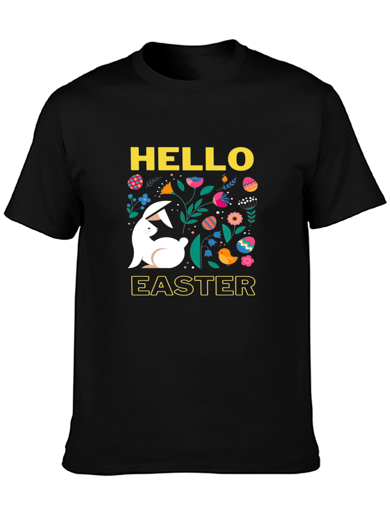 Hello Easter Bunny Graphic T-Shirt