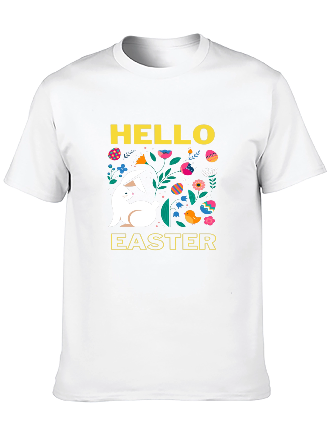 Hello Easter Bunny Graphic T-Shirt