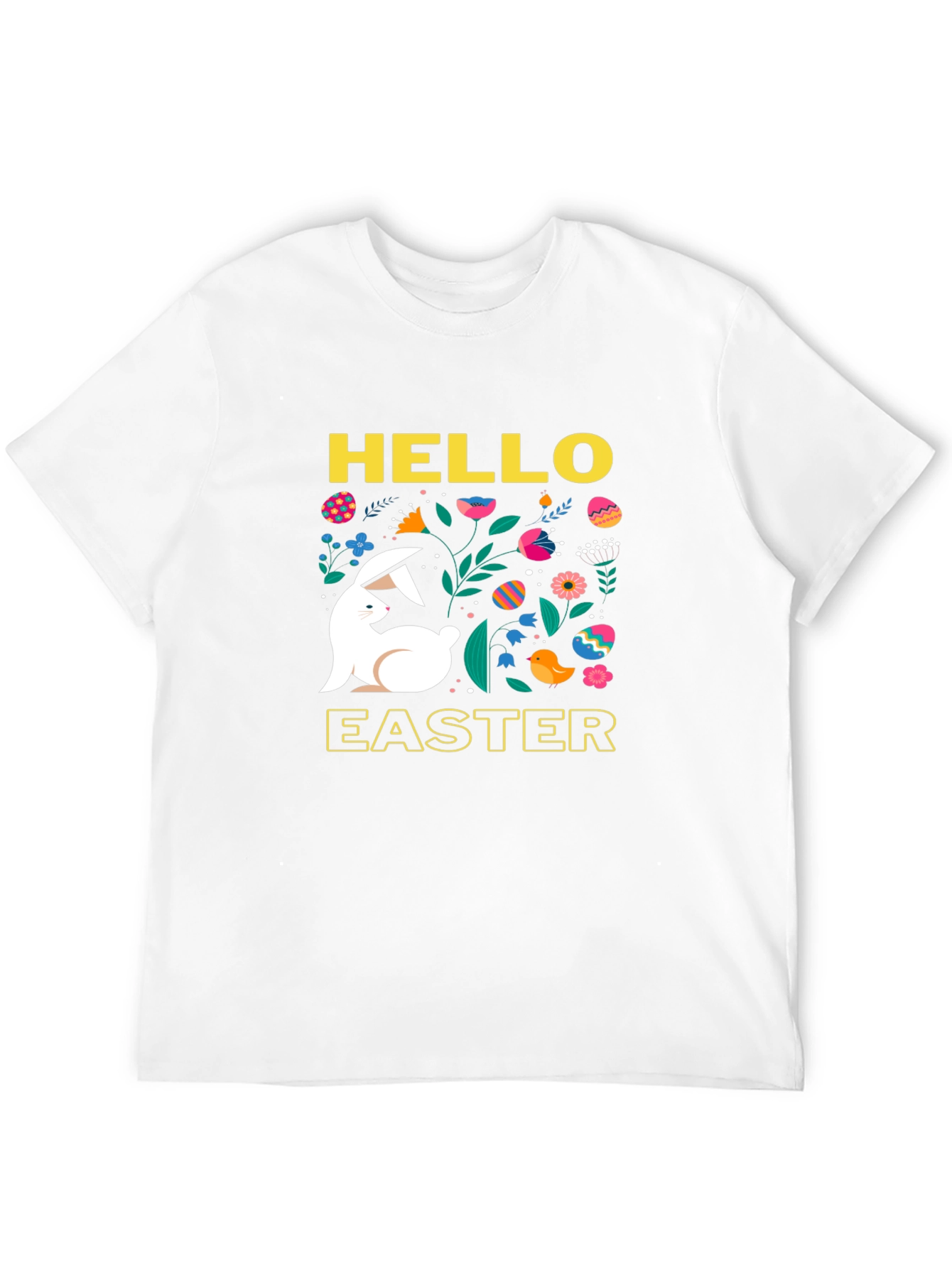 Hello Easter Bunny Graphic T-Shirt