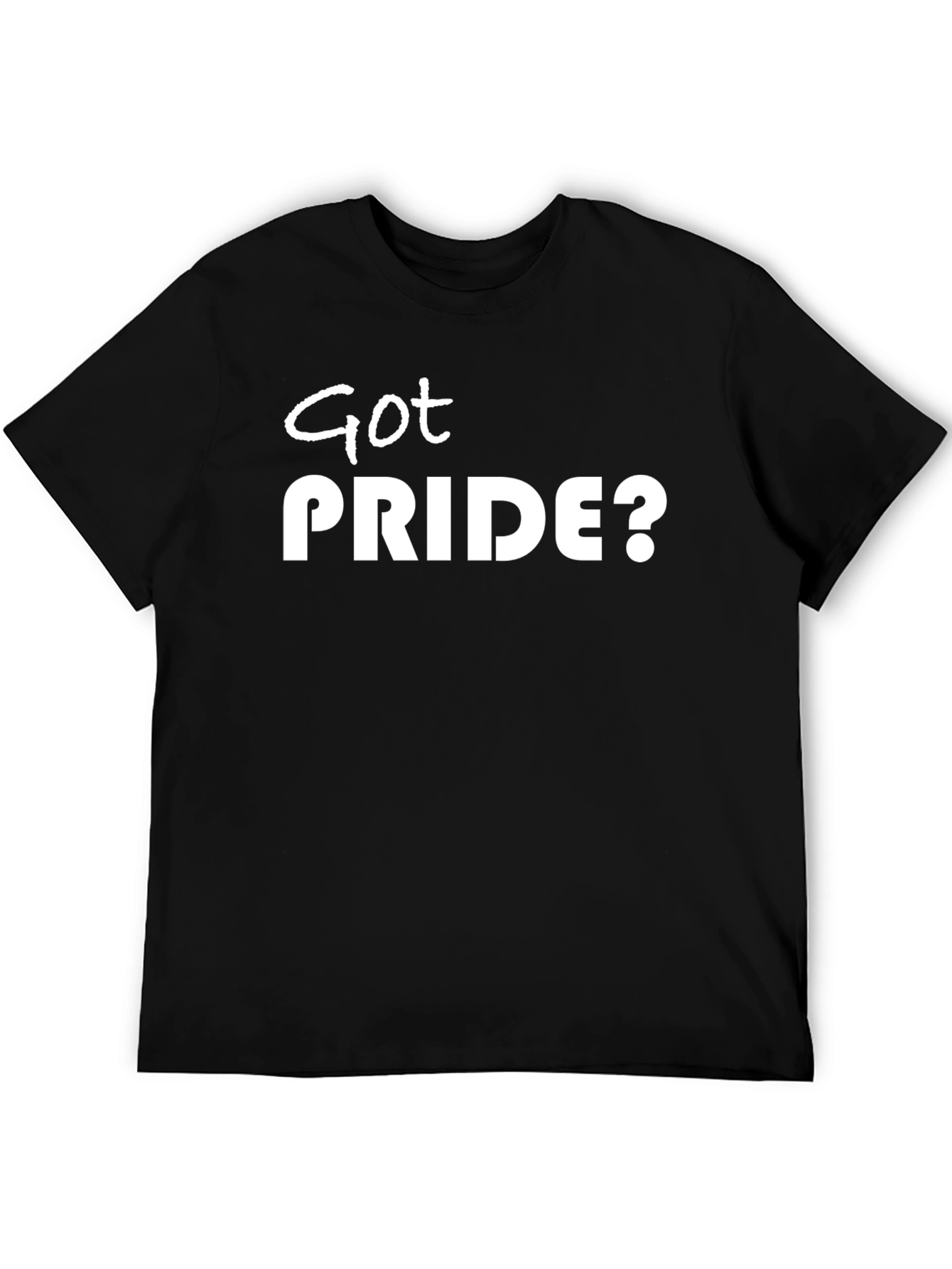 Got Pride? Graphic T-Shirt - Black Crew Neck Tee