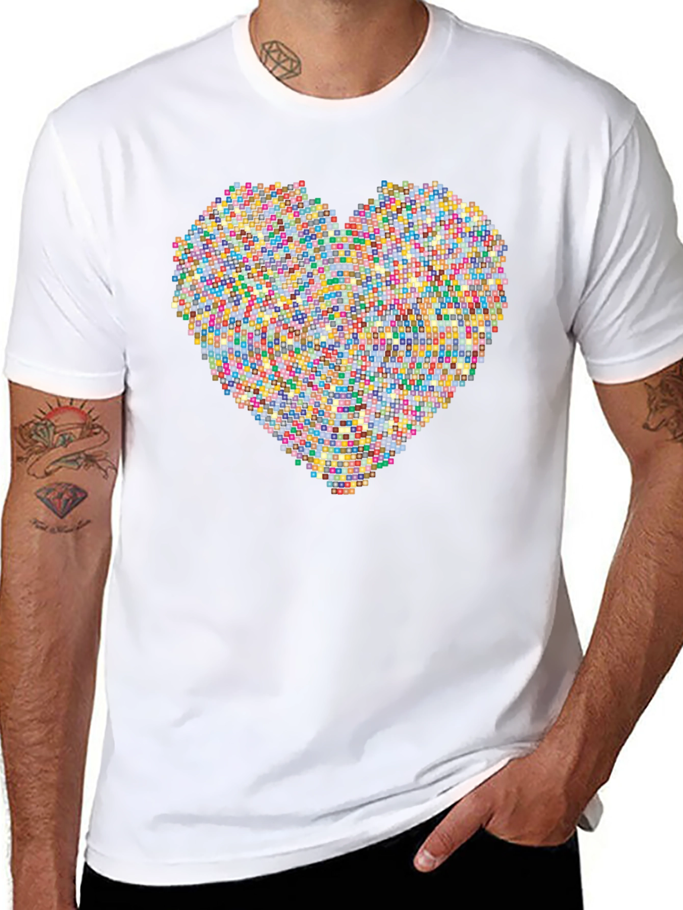 Pixel Heart Graphic Tee - Modern Love
