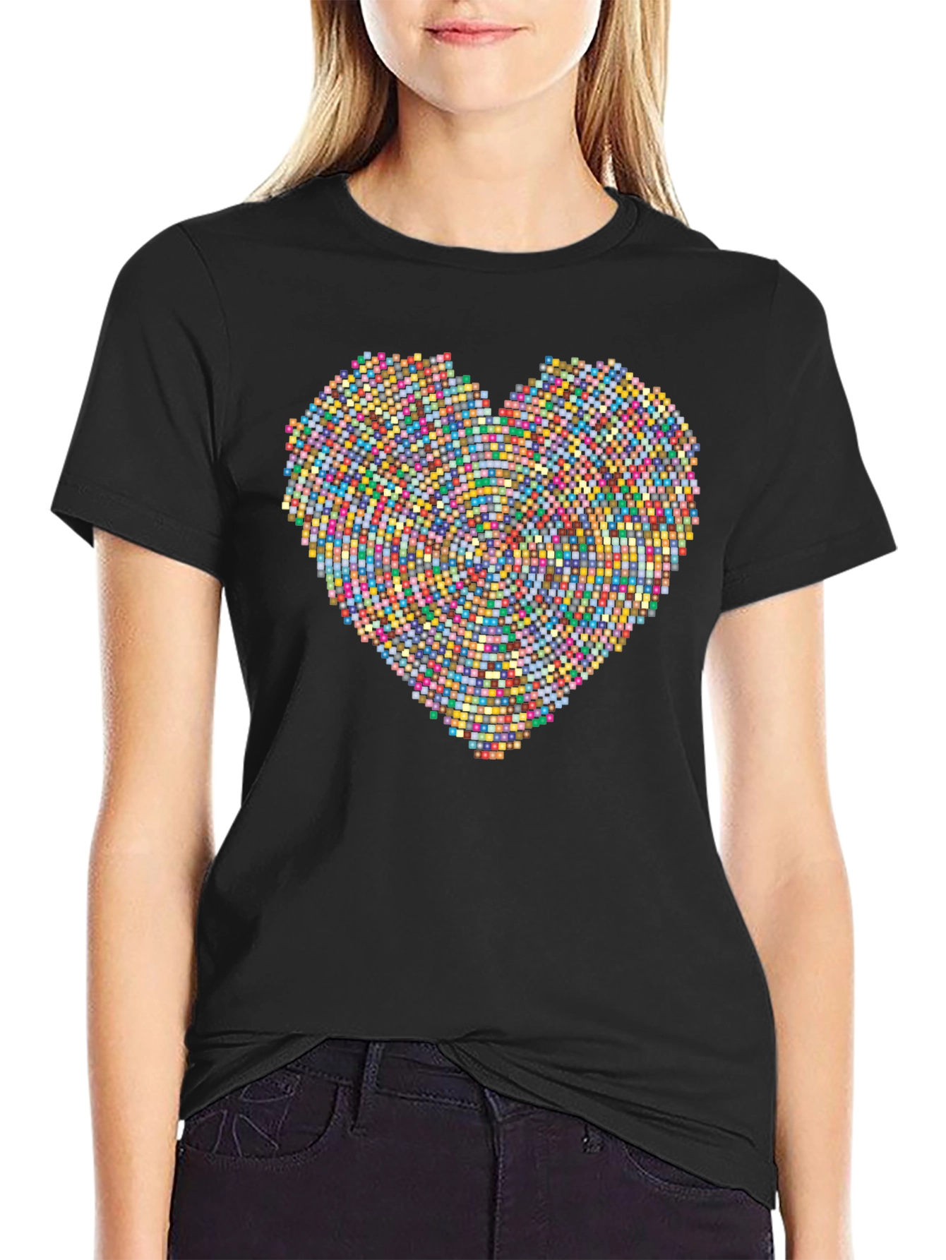 Pixel Heart Graphic Tee - Modern Love