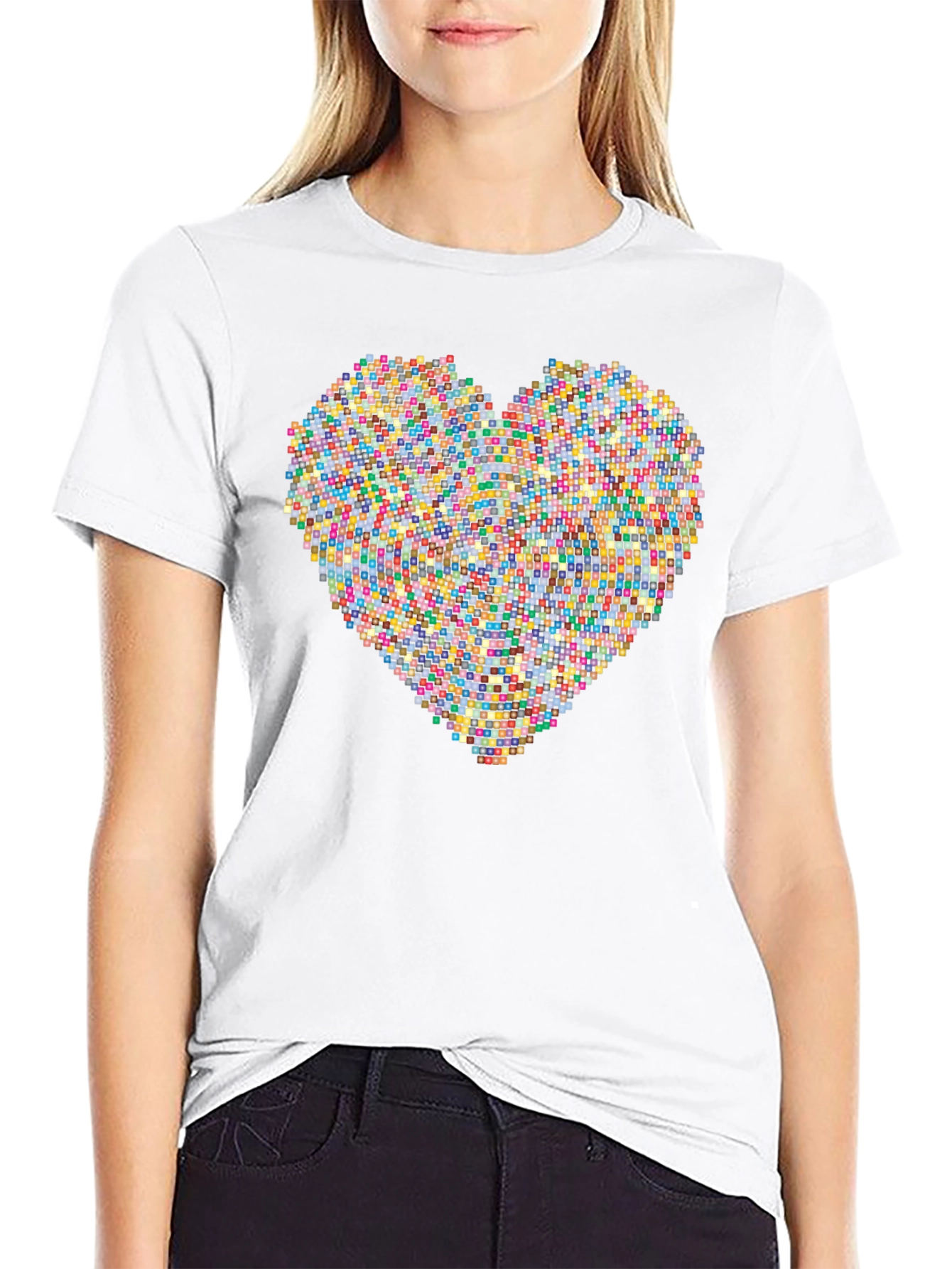 Pixel Heart Graphic Tee - Modern Love