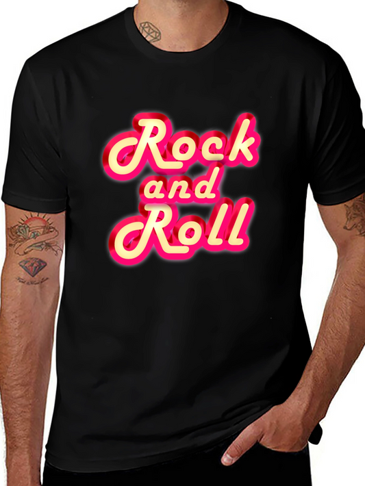 Rock and Roll Graphic Tee - Classic Style