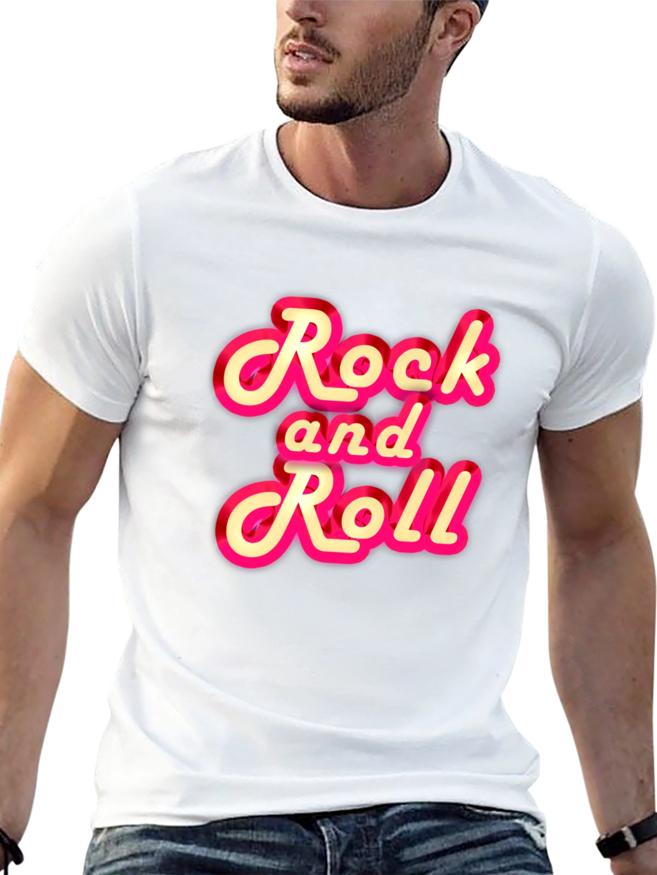 Rock and Roll Graphic Tee - Classic Style