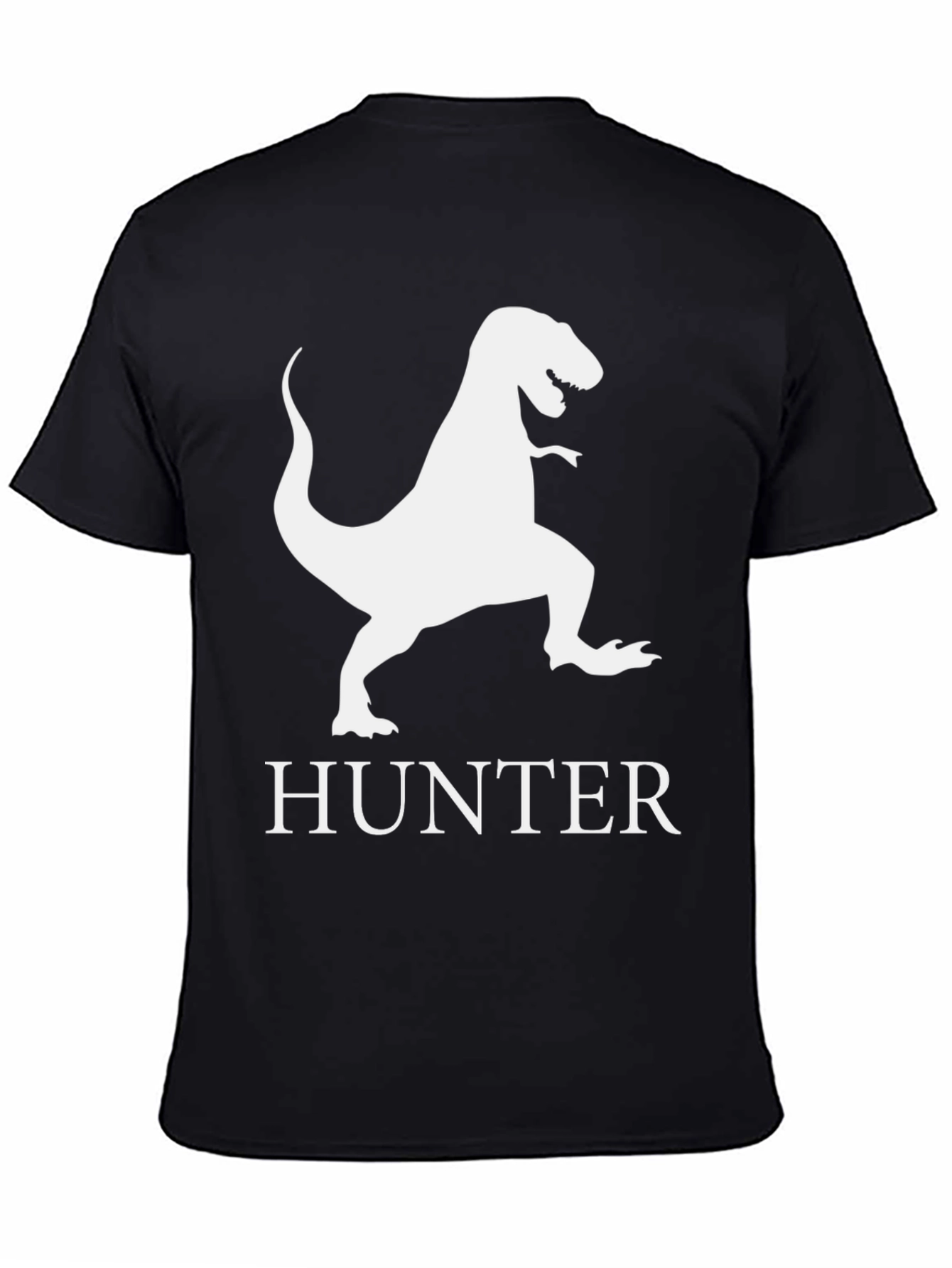 Dinosaur Hunter T-Shirt - Black Graphic Tee