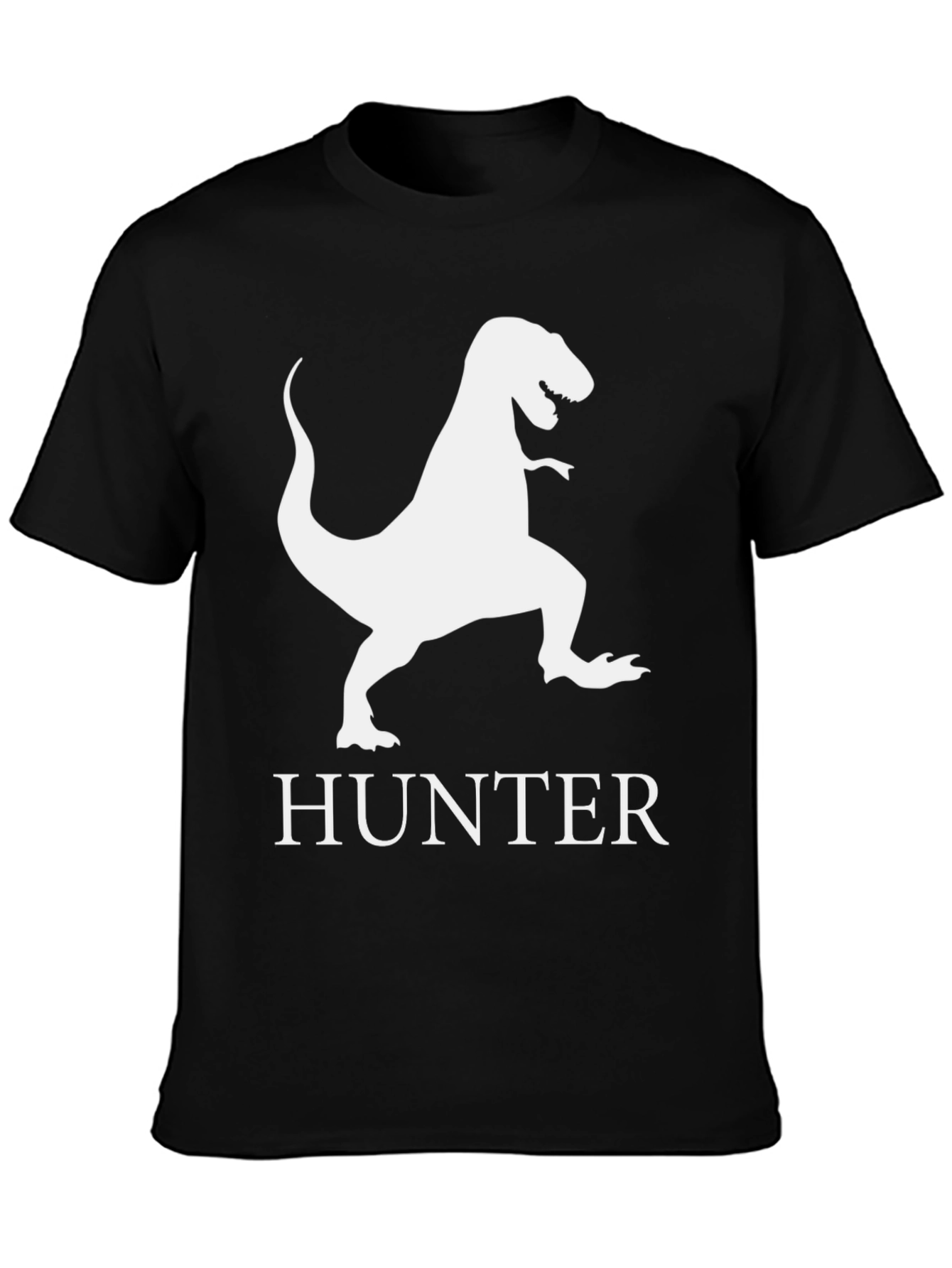 Dinosaur Hunter T-Shirt - Black Graphic Tee