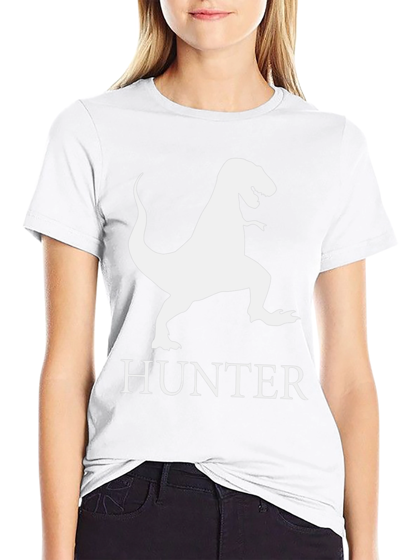 Dinosaur Hunter T-Shirt - Black Graphic Tee