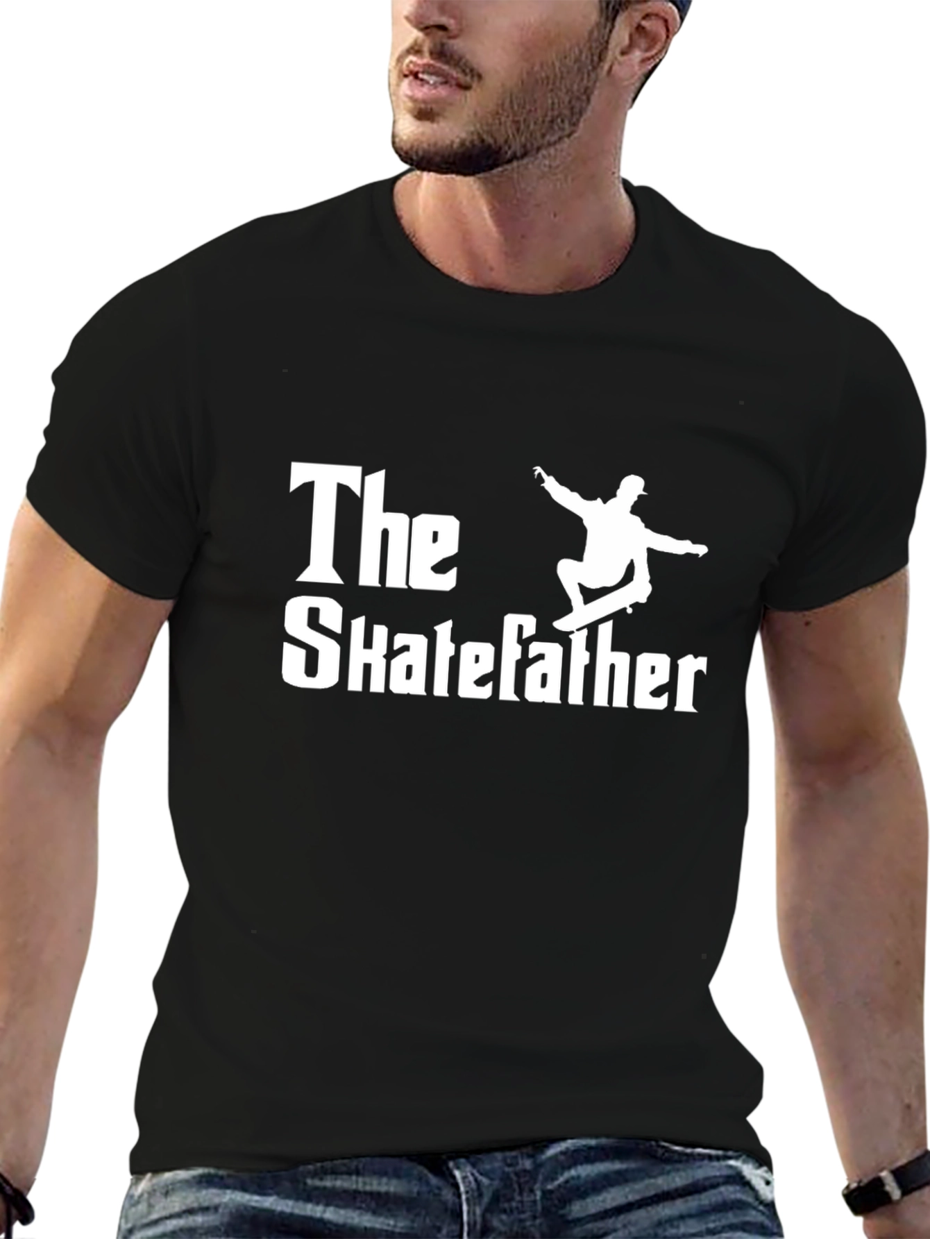 The Skatefather T-Shirt - Cool Skater Dad Tee