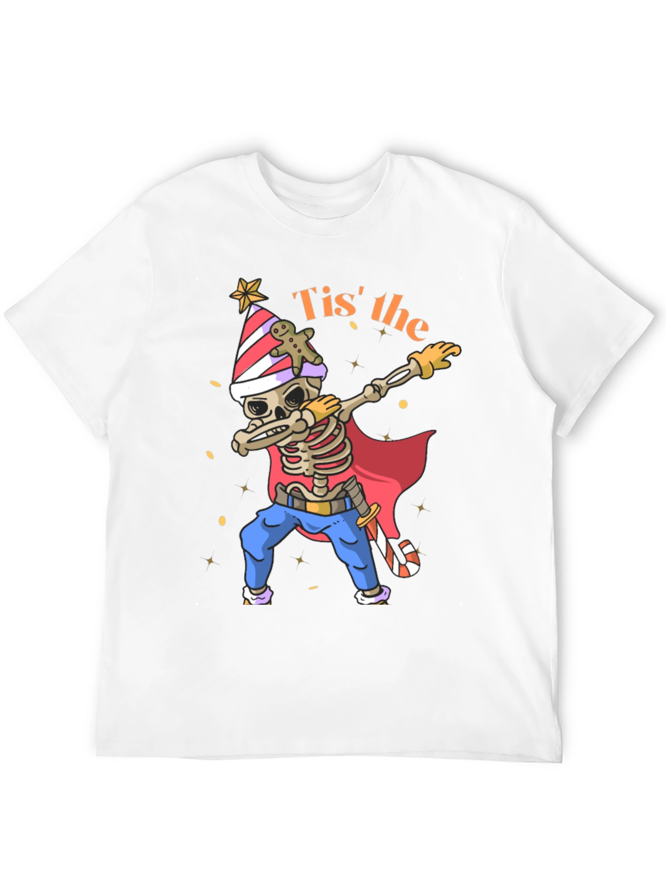 Tis the Season Skeleton Dabbing T-Shirt