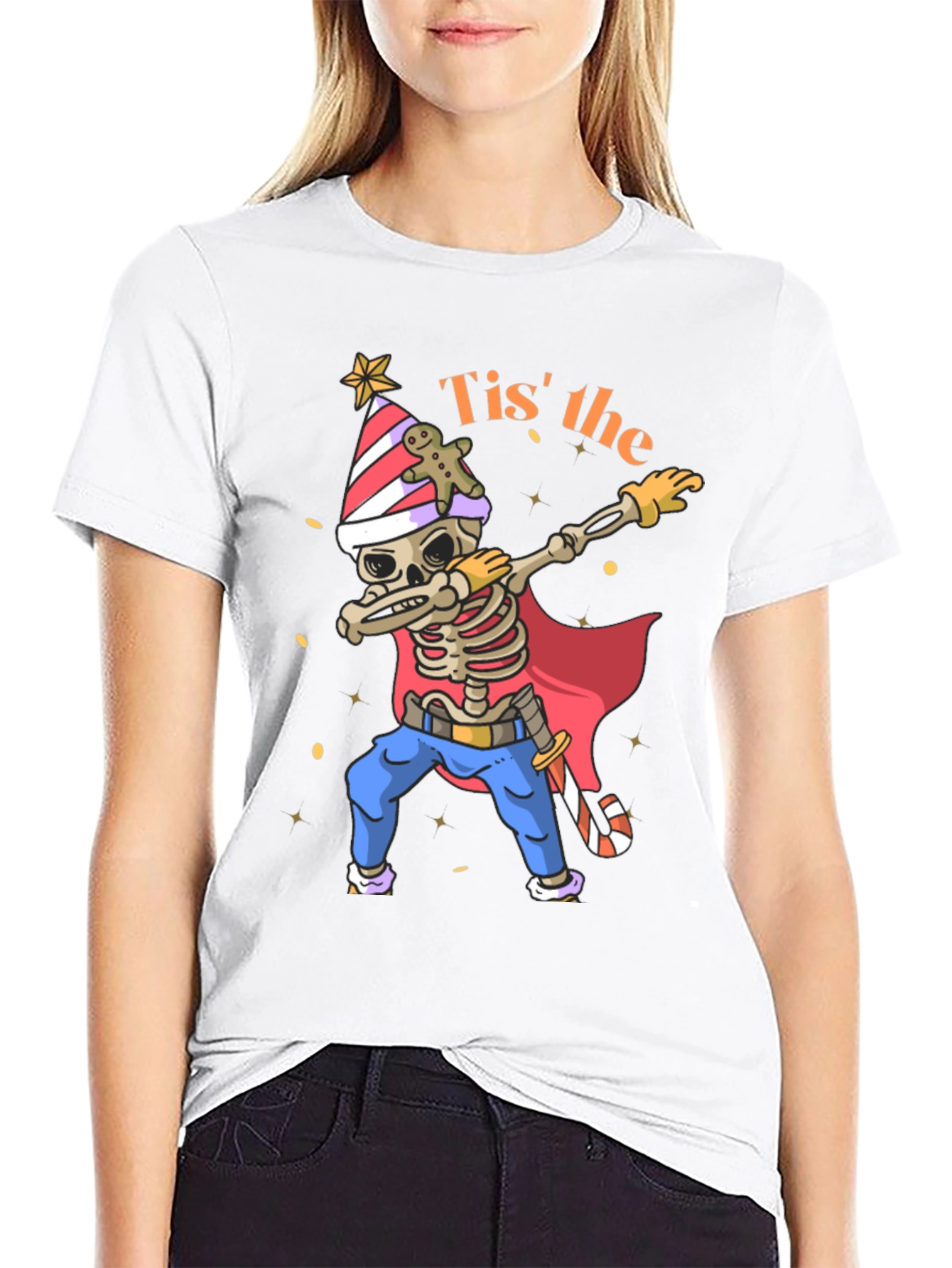 Tis the Season Skeleton Dabbing T-Shirt