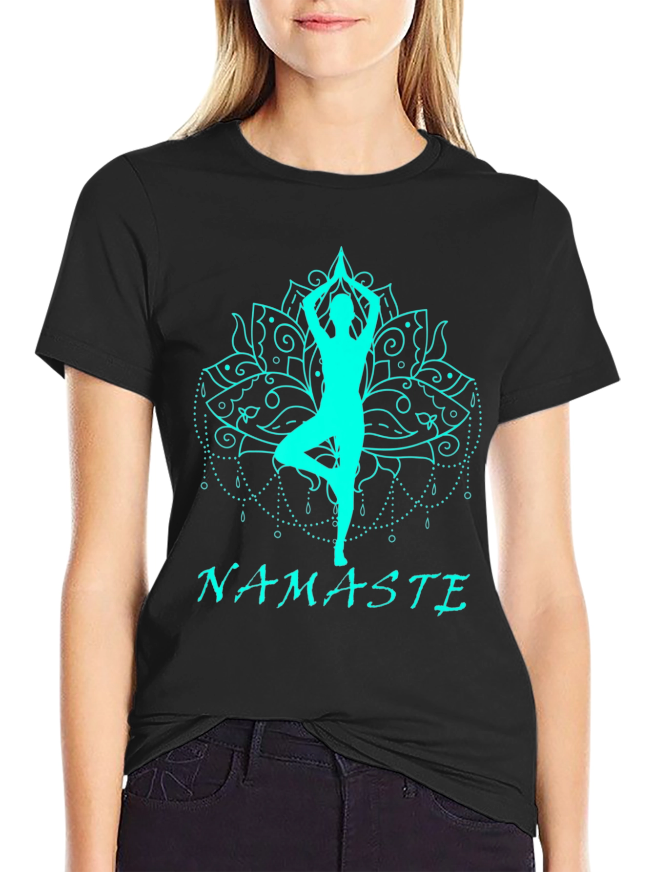 Yoga Namaste Graphic T-Shirt